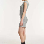 The Ragged Priest Astral Metallic Silver Mini Dress Mini Dress by The Ragged Priest as seen on celebrities