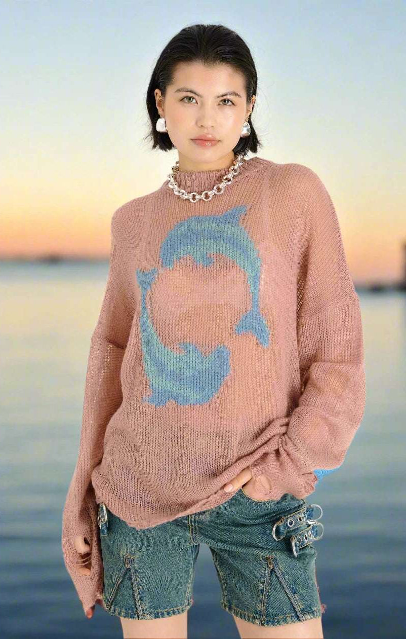 The Ragged Priest Aqua Knit Jumper Knit Jumper by The Ragged Priest as seen on celebrities