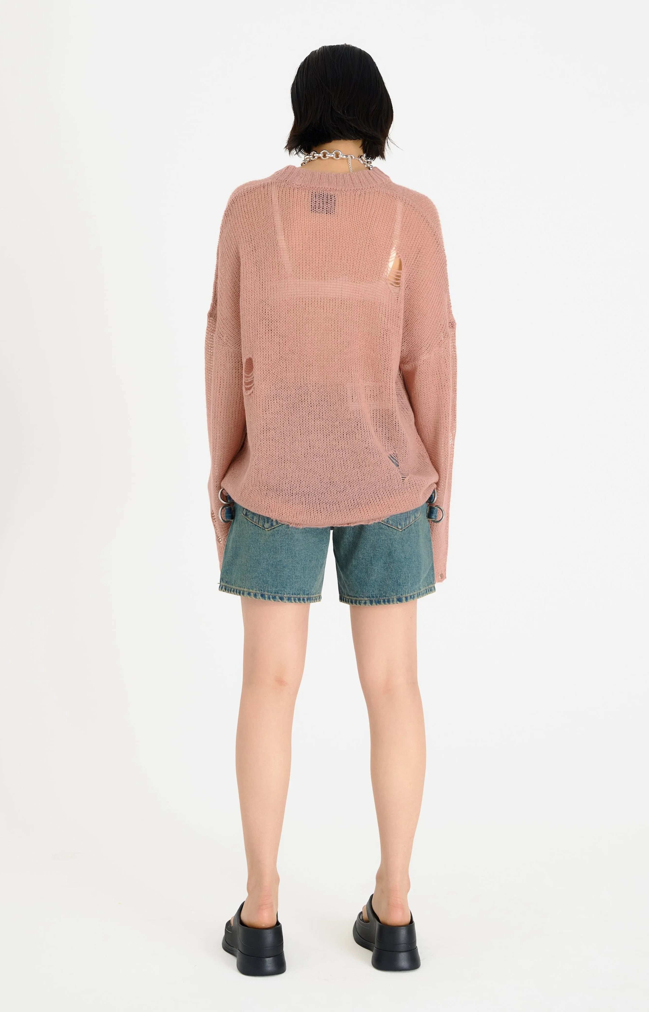 The Ragged Priest Aqua Knit Jumper Knit Jumper by The Ragged Priest as seen on celebrities