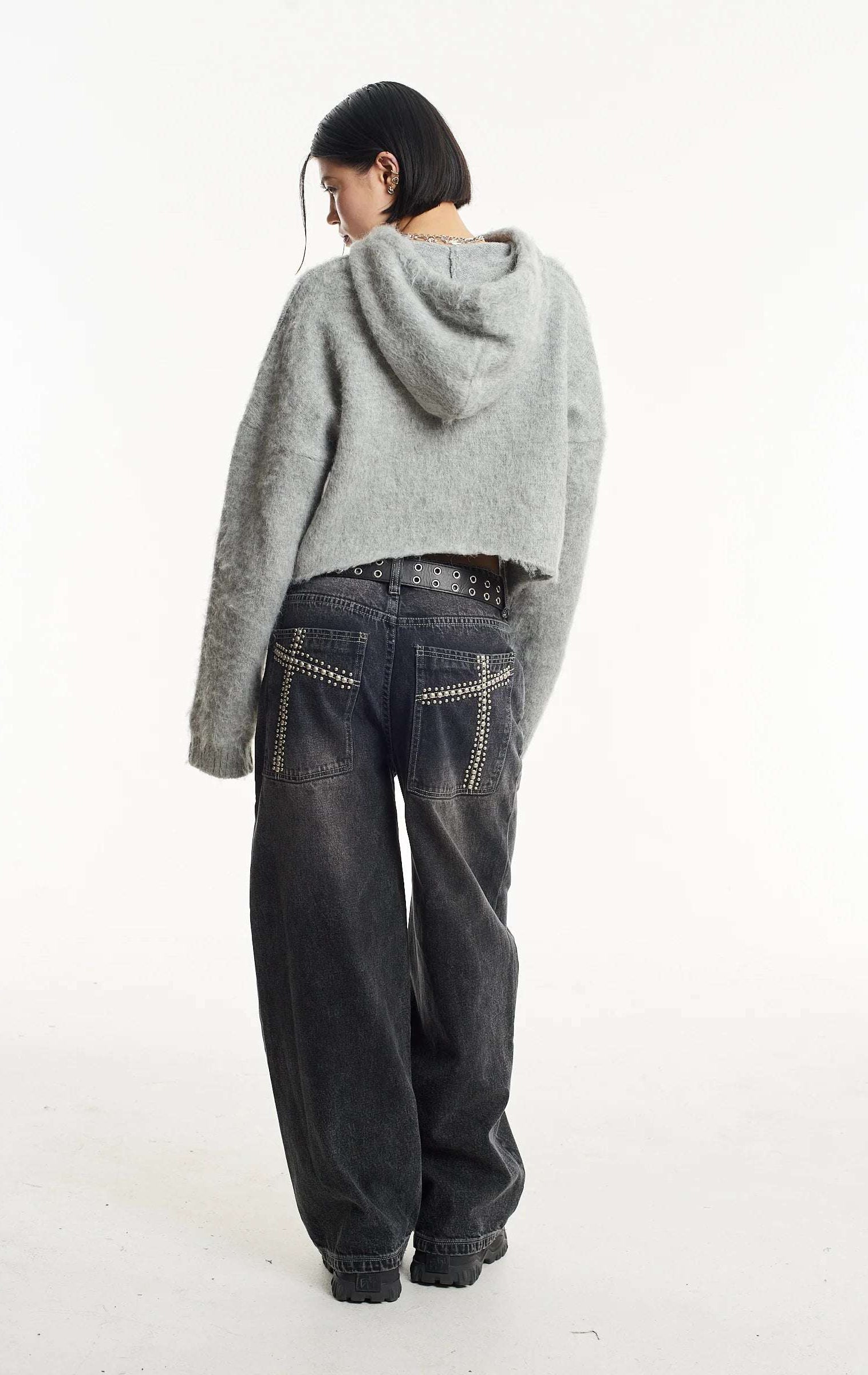 The Ragged Priest Arctic Fluffy Knit Hoodie Hoodie by The Ragged Priest as seen on celebrities