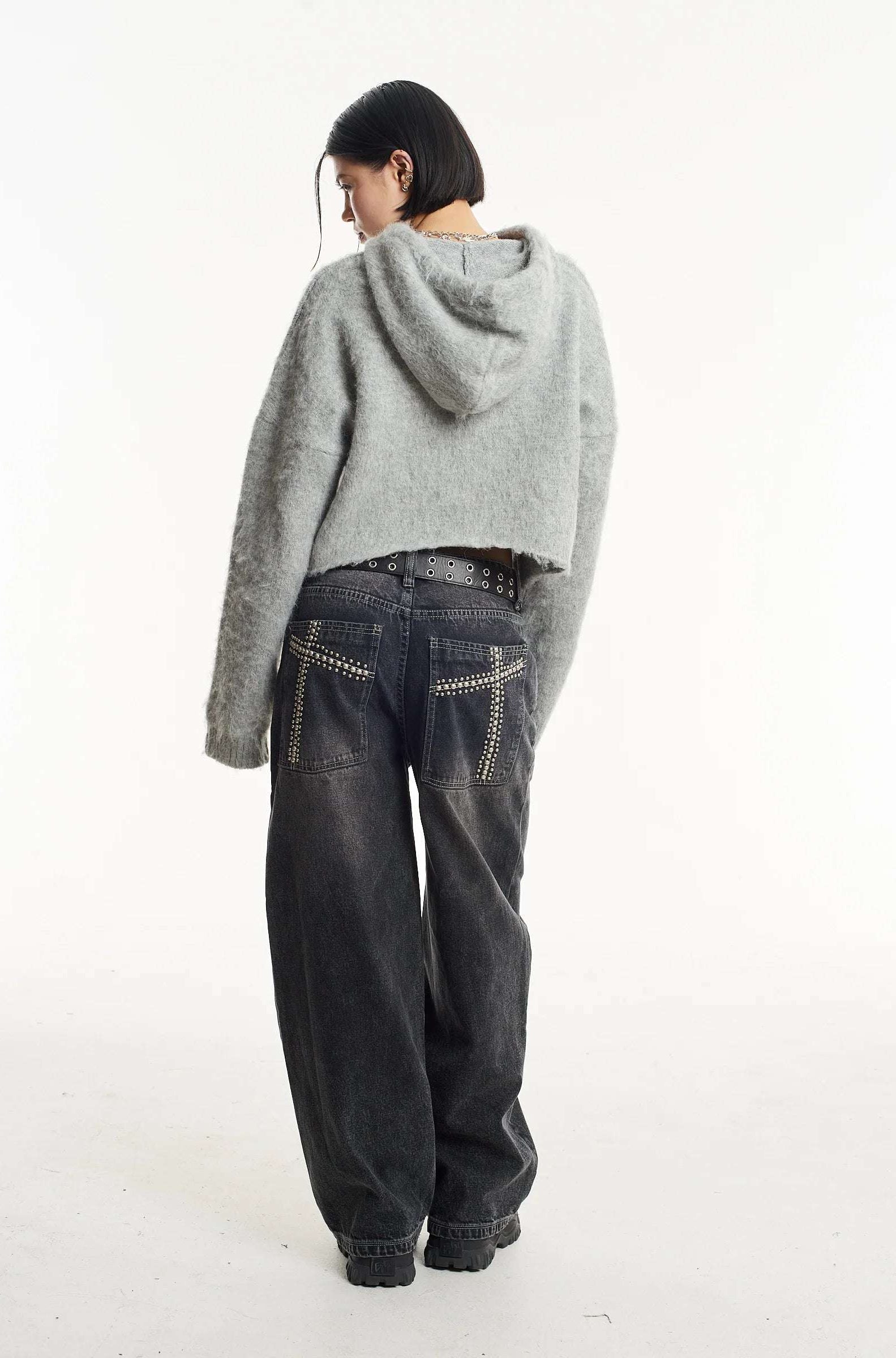 The Ragged Priest Arctic Fluffy Knit Hoodie Hoodie by The Ragged Priest as seen on celebrities