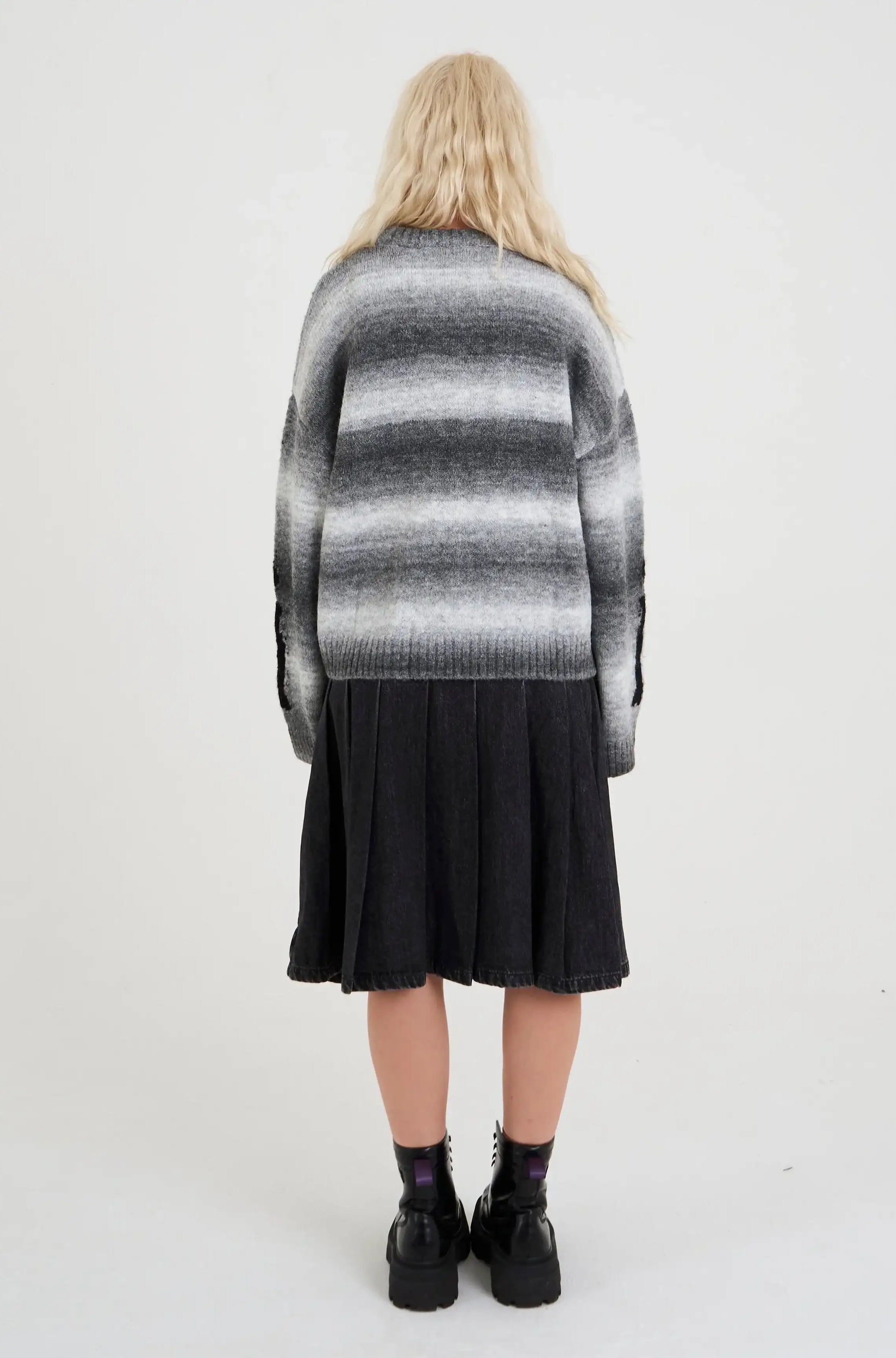 The Ragged Priest Bare Spacedye Skeleton Knit Jumper