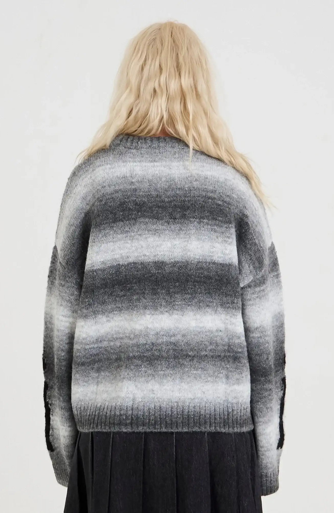 The Ragged Priest Bare Spacedye Skeleton Knit Jumper