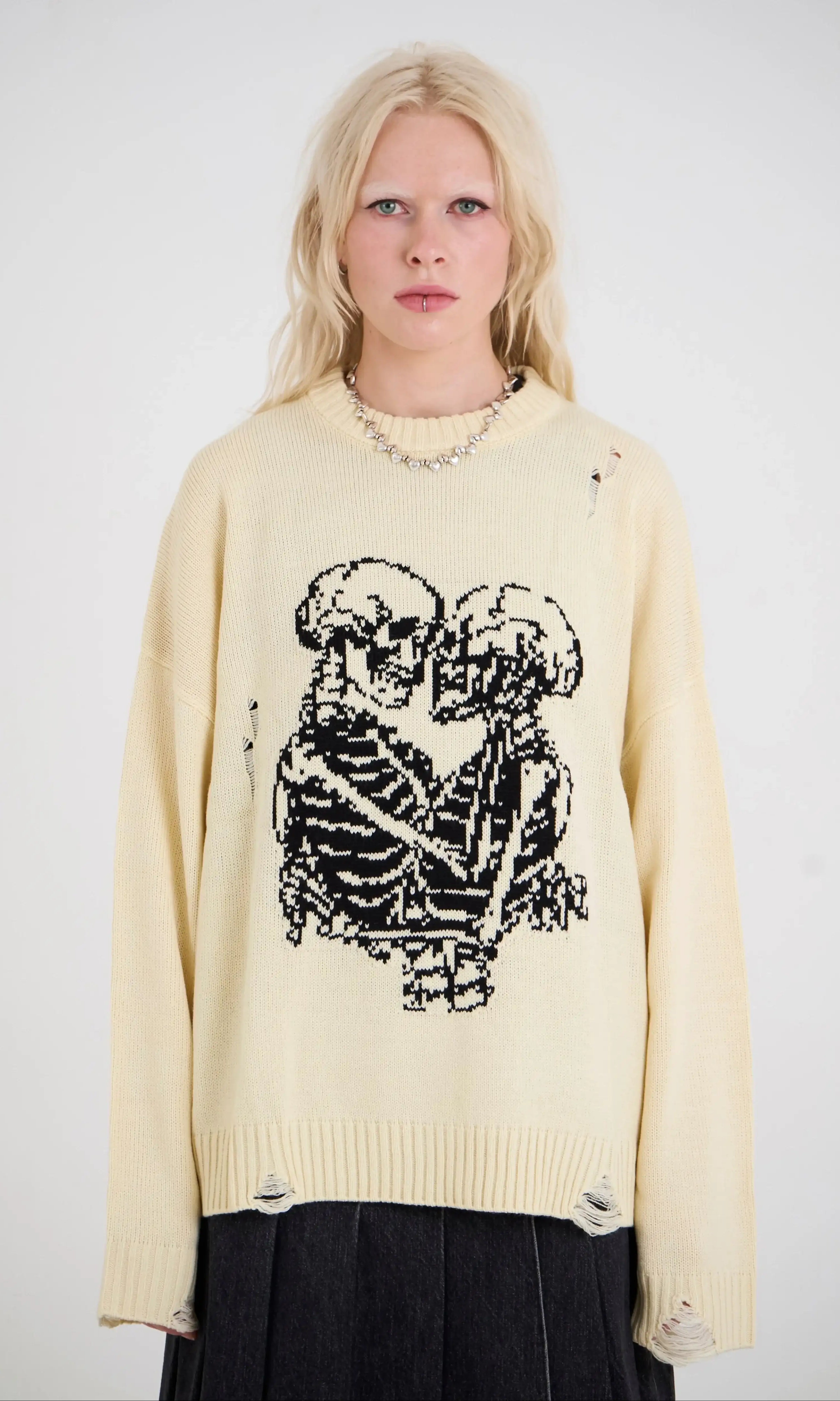 The Ragged Priest Everlasting Skeleton Knit Jumper