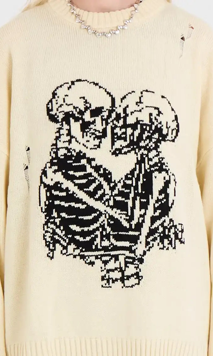 The Ragged Priest Everlasting Skeleton Knit Jumper