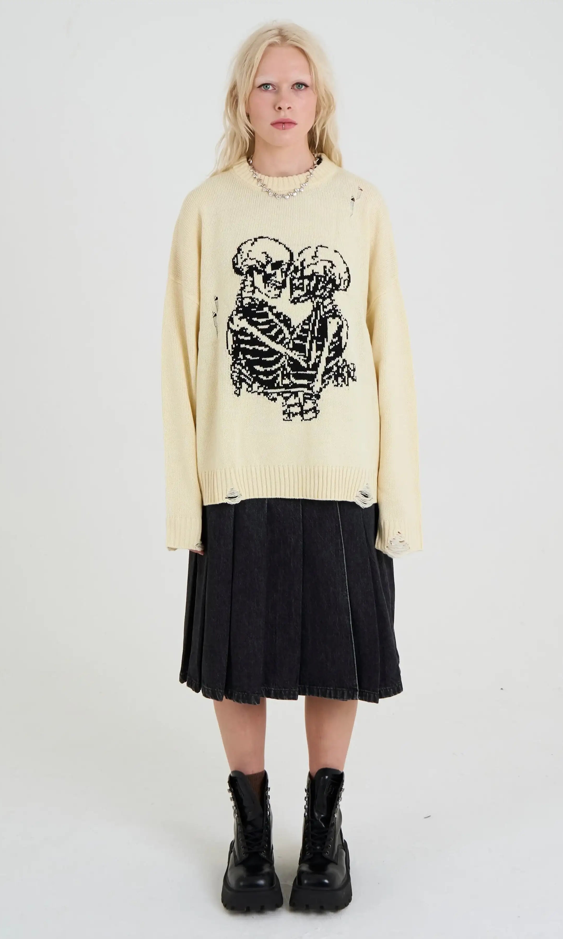 The Ragged Priest Everlasting Skeleton Knit Jumper