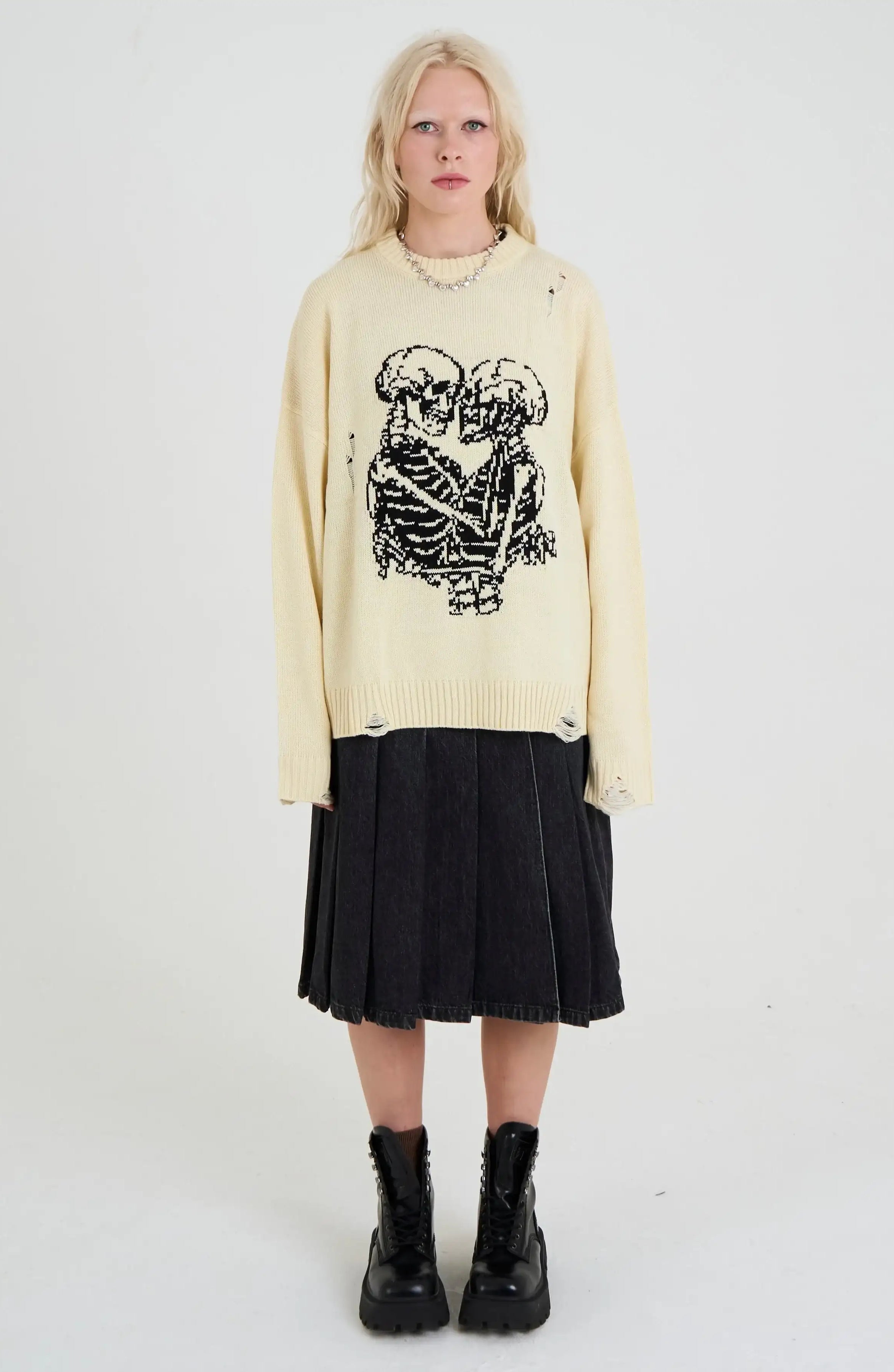 The Ragged Priest Everlasting Skeleton Knit Jumper