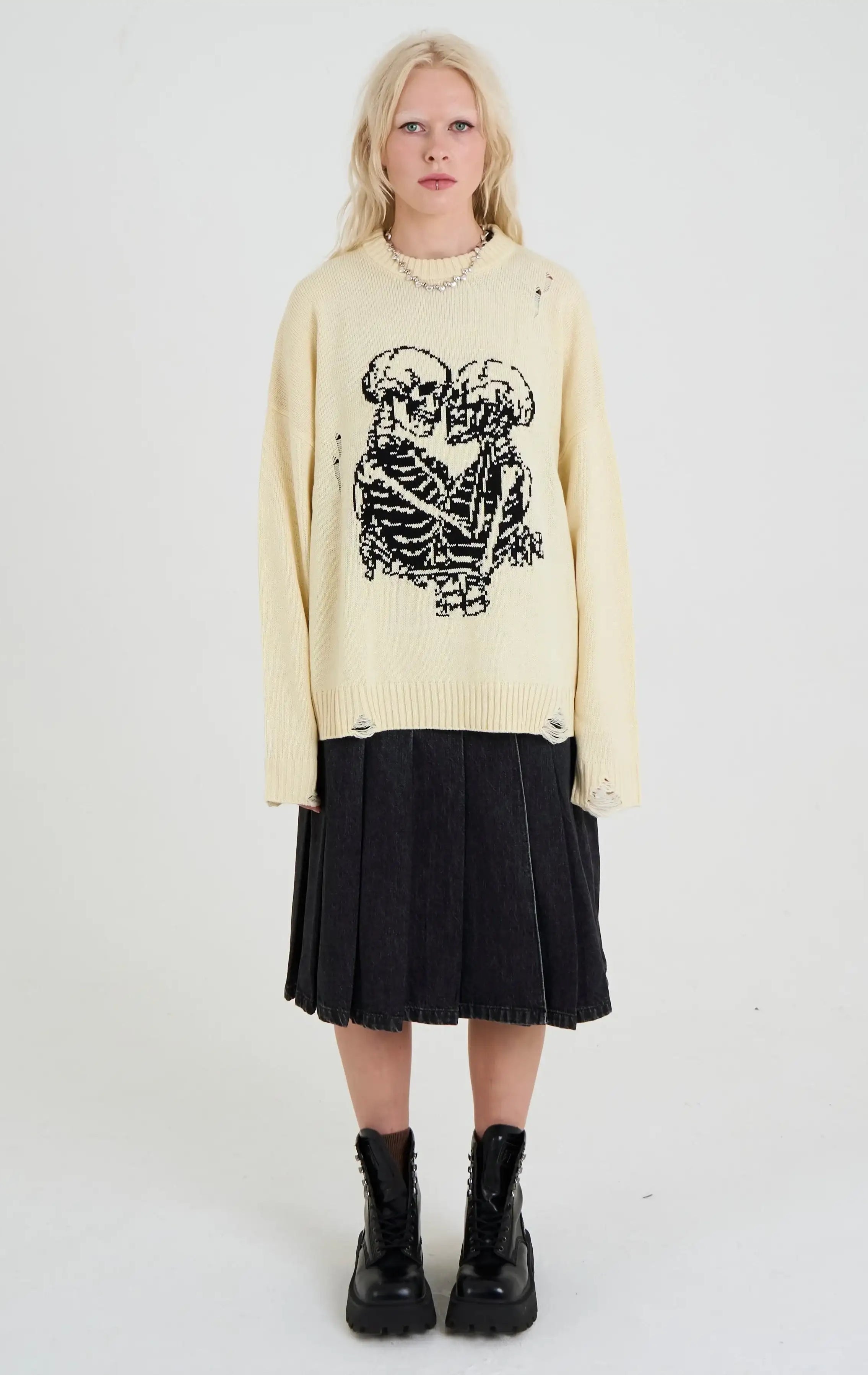 The Ragged Priest Everlasting Skeleton Knit Jumper
