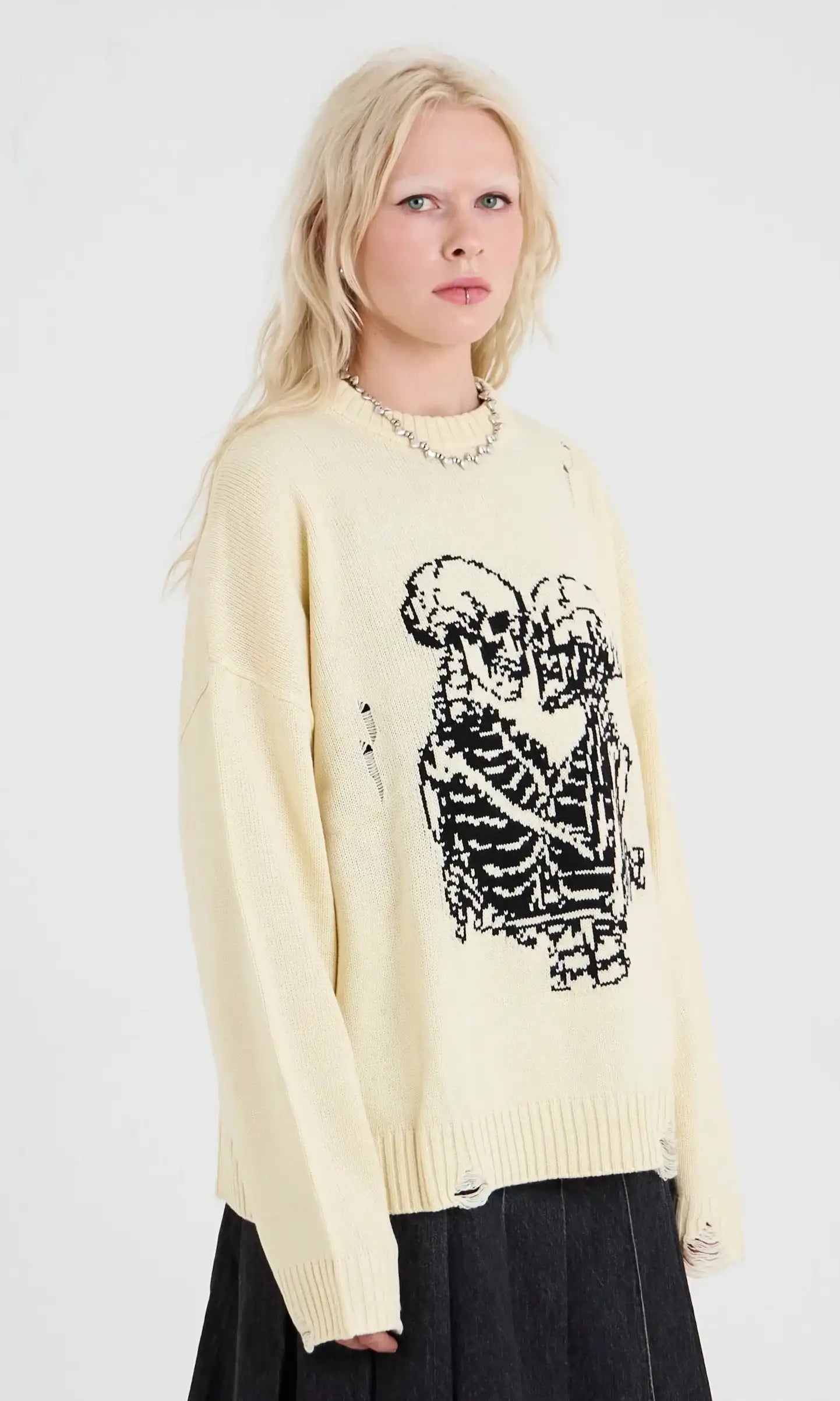 The Ragged Priest Everlasting Skeleton Knit Jumper