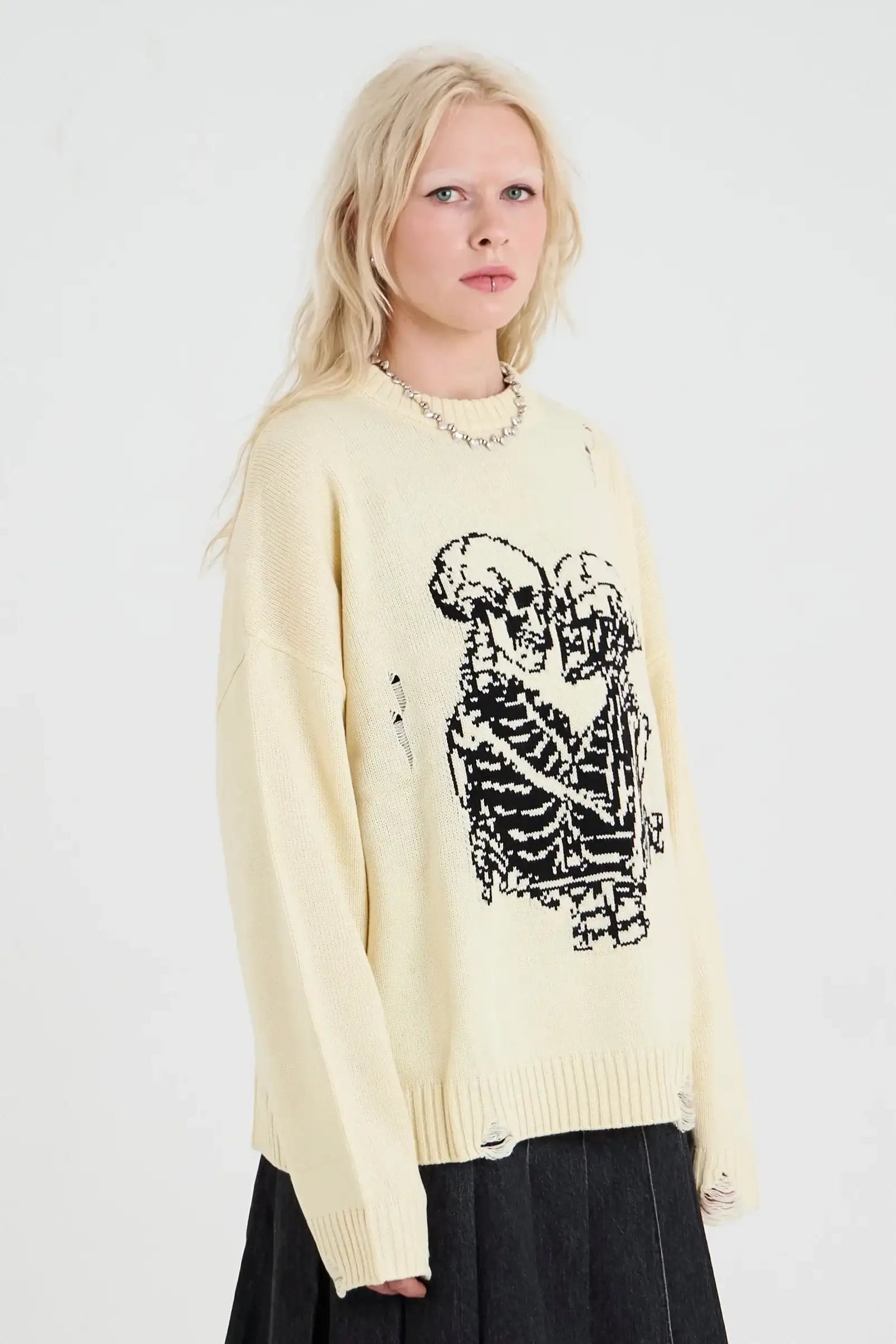 The Ragged Priest Everlasting Skeleton Knit Jumper