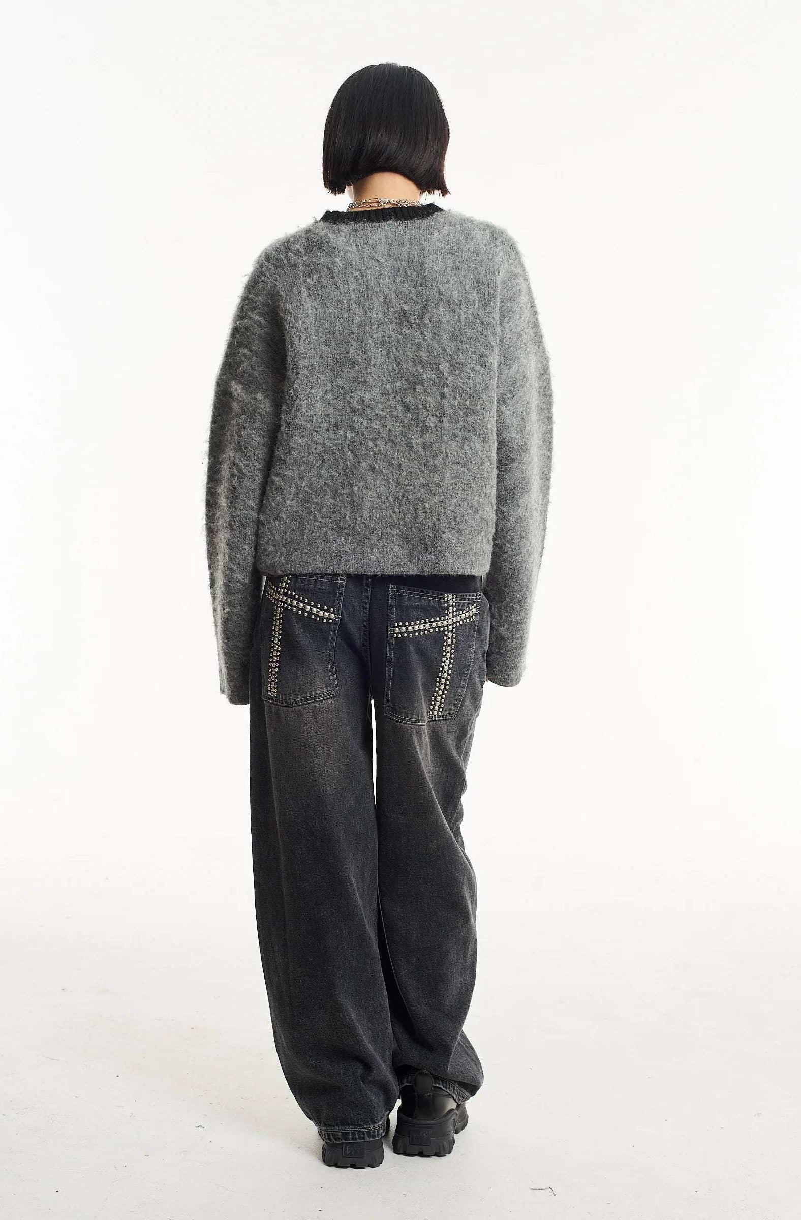 The Ragged Priest Idol Graphic Knit Jumper Sweater by The Ragged Priest as seen on celebrities