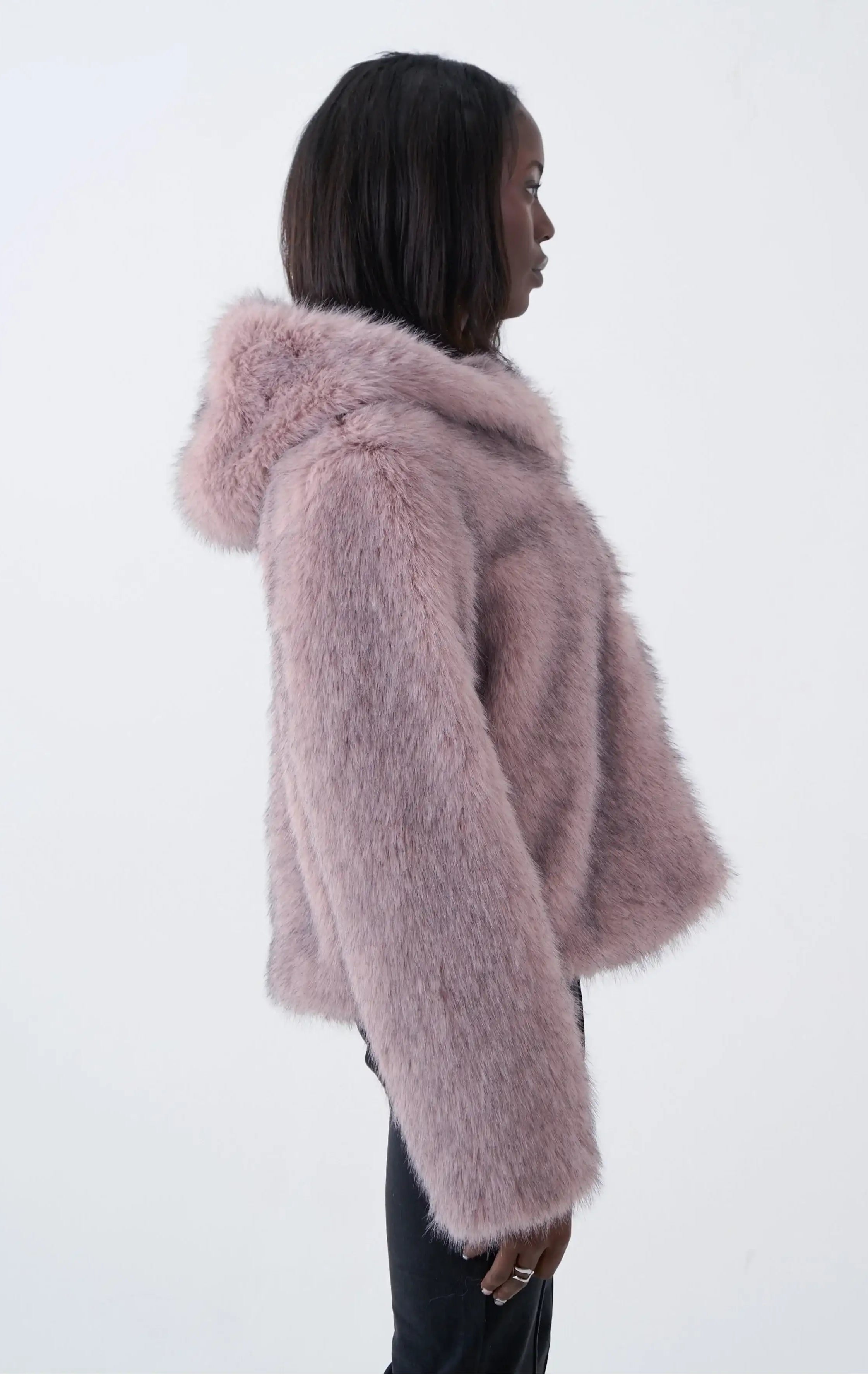 The Ragged Priest Julia Pink Faux Fur Coat