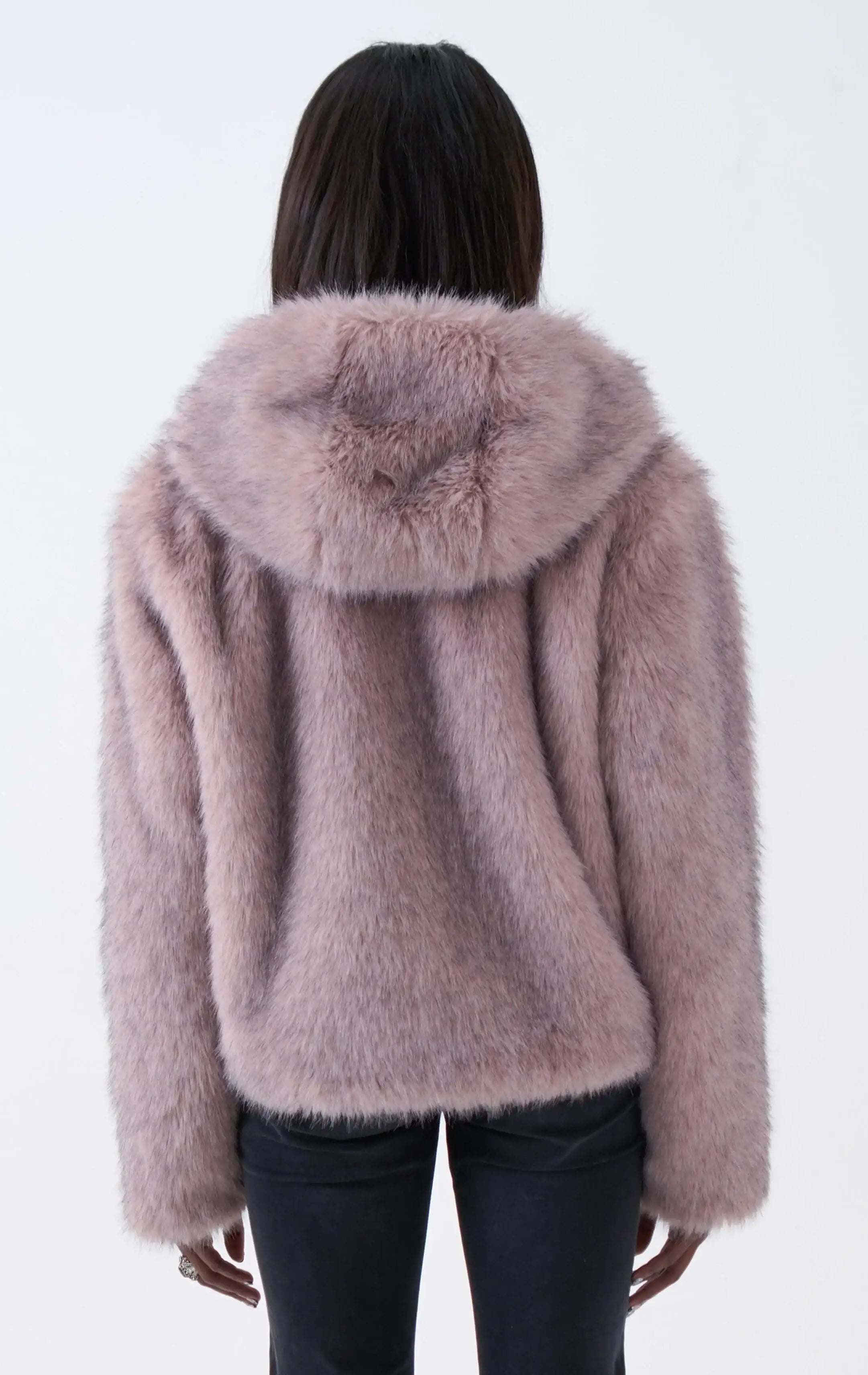 The Ragged Priest Julia Pink Faux Fur Coat