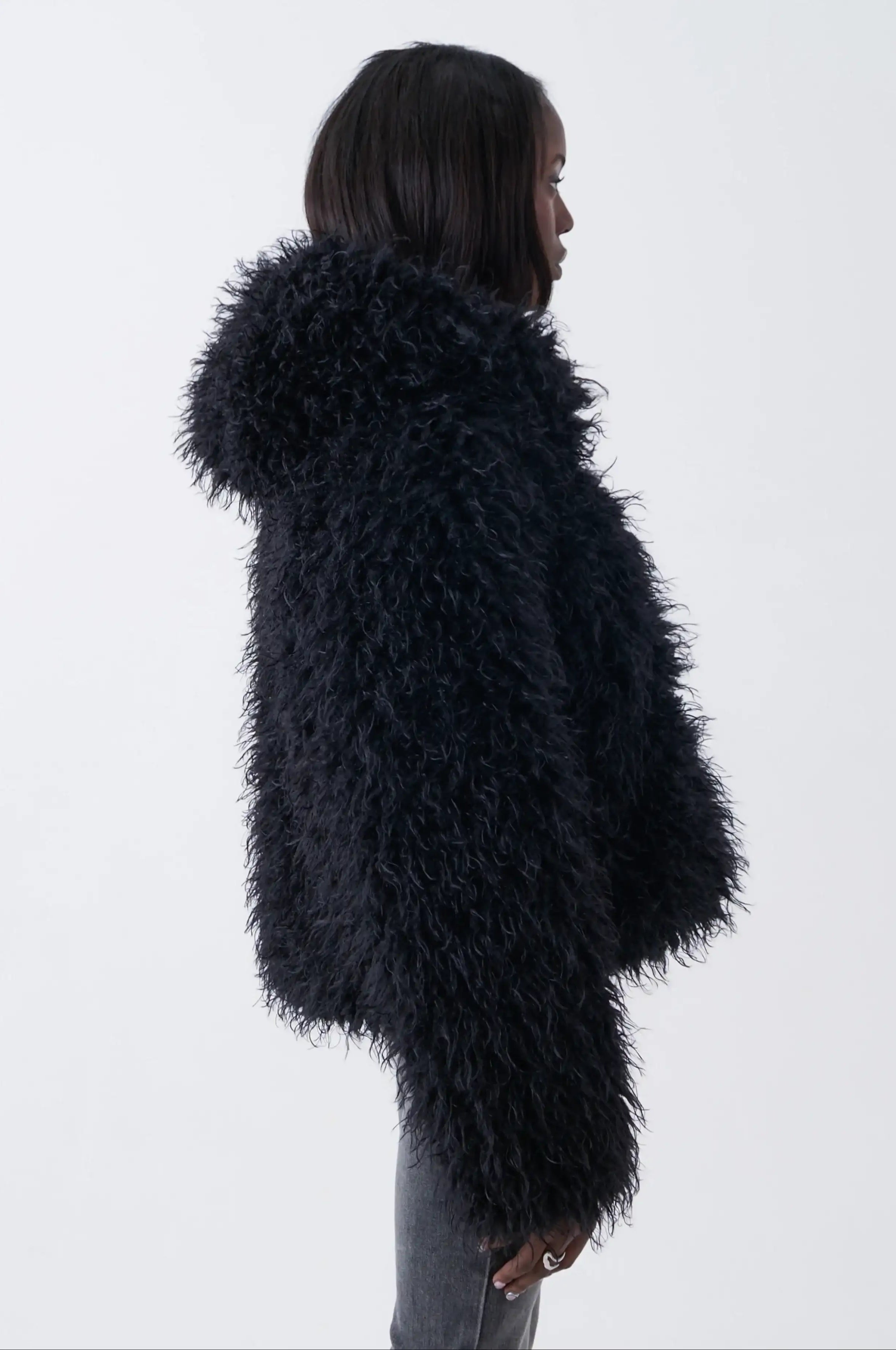 The Ragged Priest Julia Shaggy Faux Fur Coat