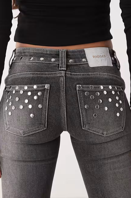 Shop The Ragged Priest The Ragged Priest Locket Charlie Studded Jeans Jeans for women – premium loungewear and festival fashion at Spoiled Brat
