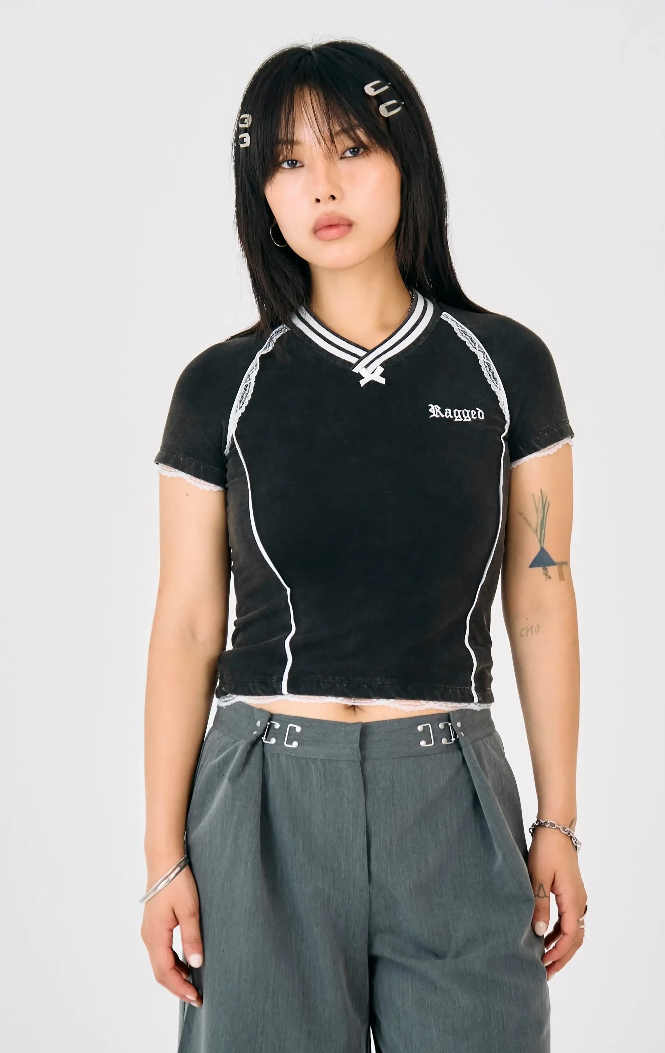 The Ragged Priest Score Varsity Baby Polo Tee