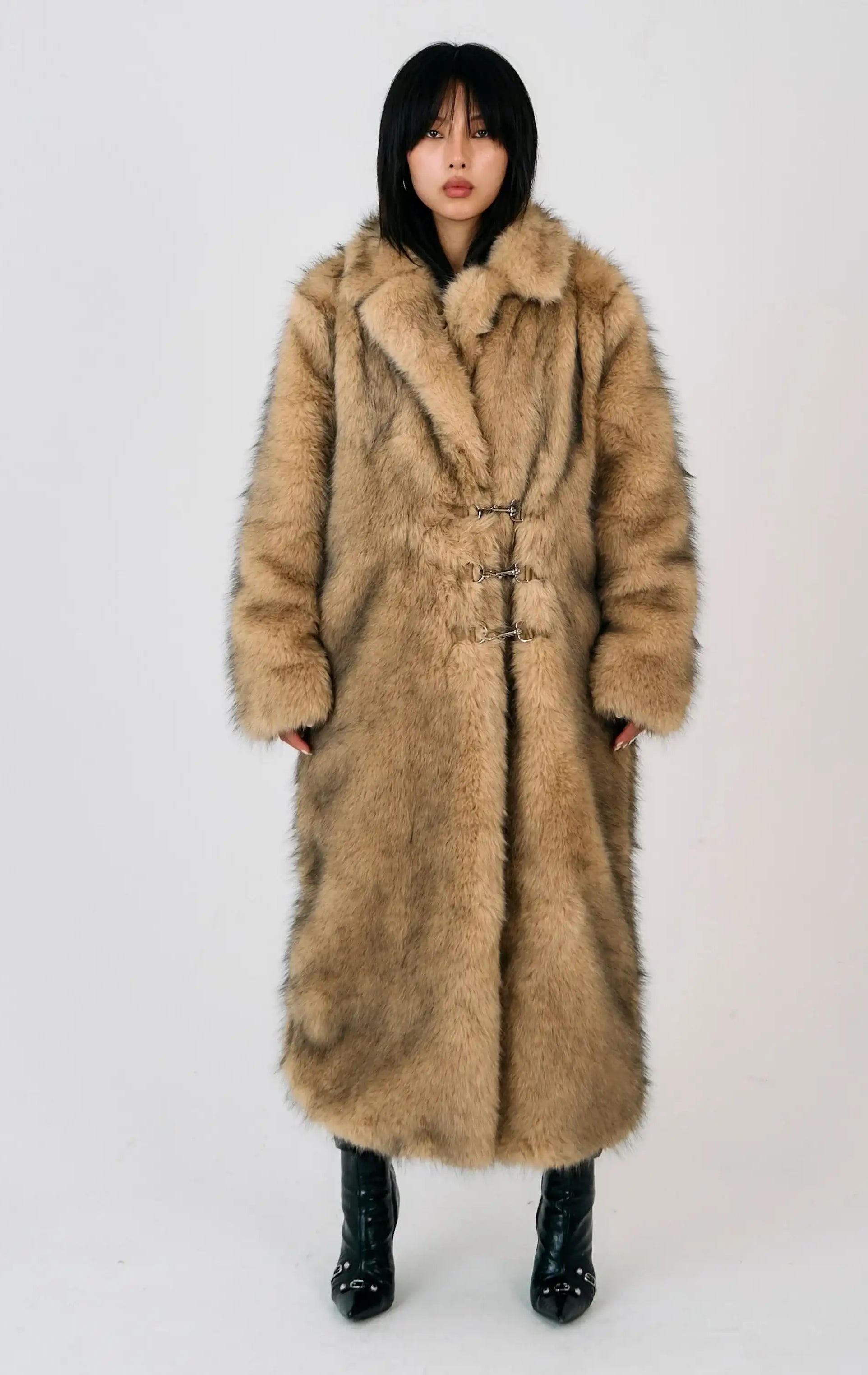 The Ragged Priest Tara Maxi Faux Fur Coat