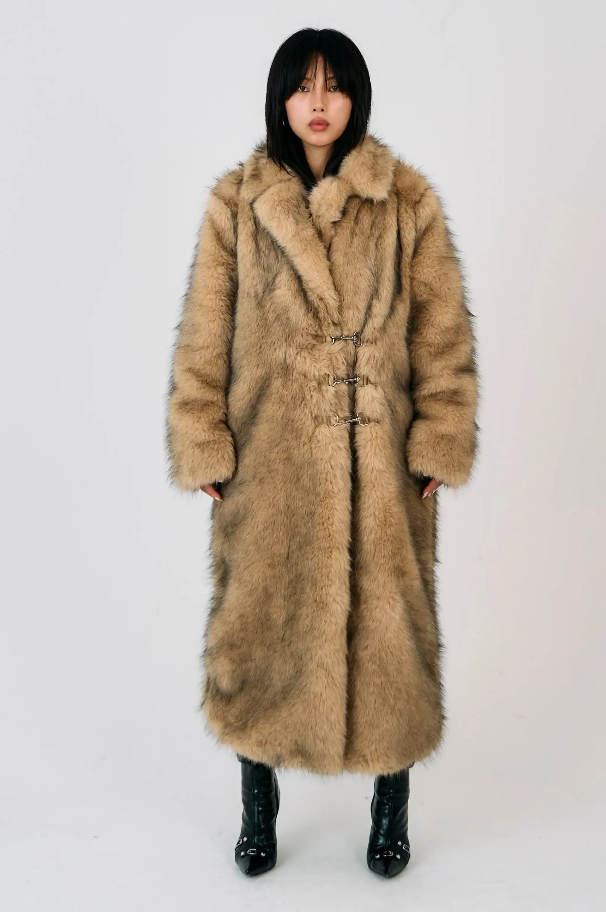 The Ragged Priest Tara Maxi Faux Fur Coat