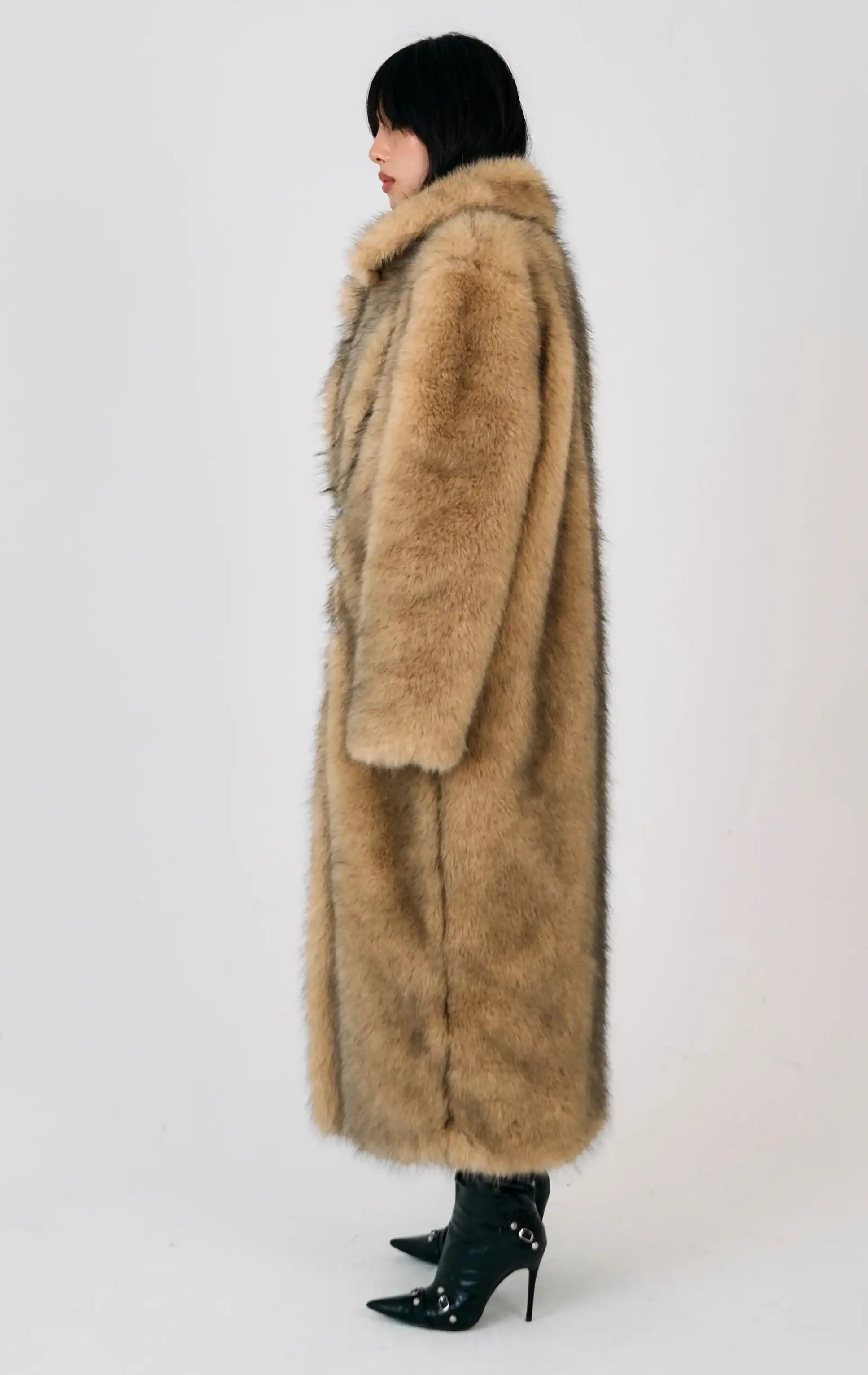 The Ragged Priest Tara Maxi Faux Fur Coat