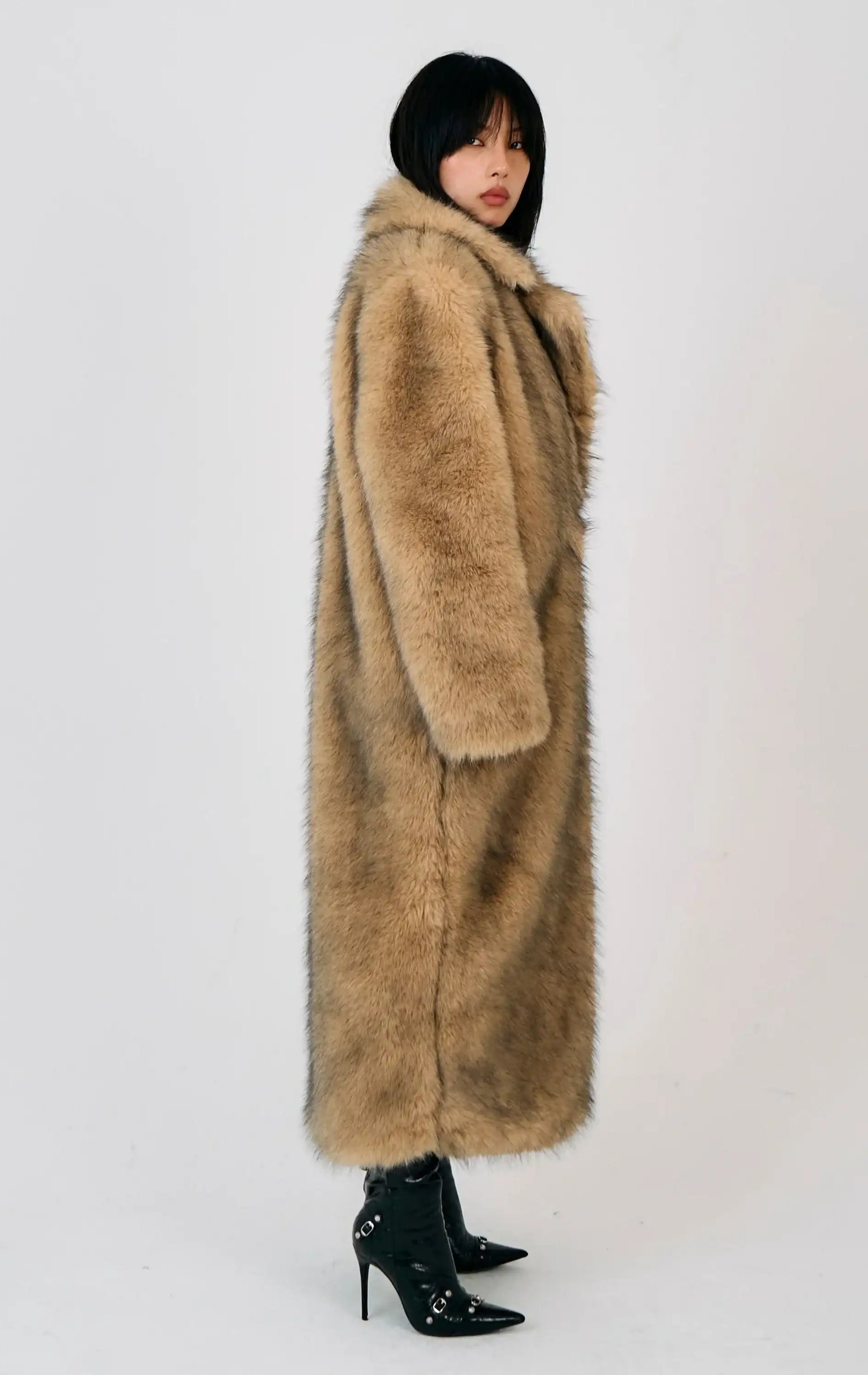 The Ragged Priest Tara Maxi Faux Fur Coat