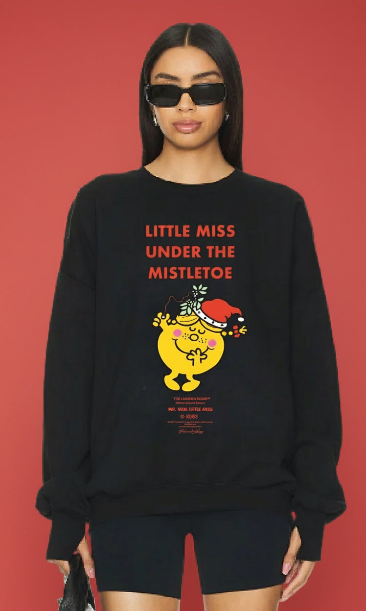 The Laundry Room Little Miss Under The Mistletoe Christmas Jumper