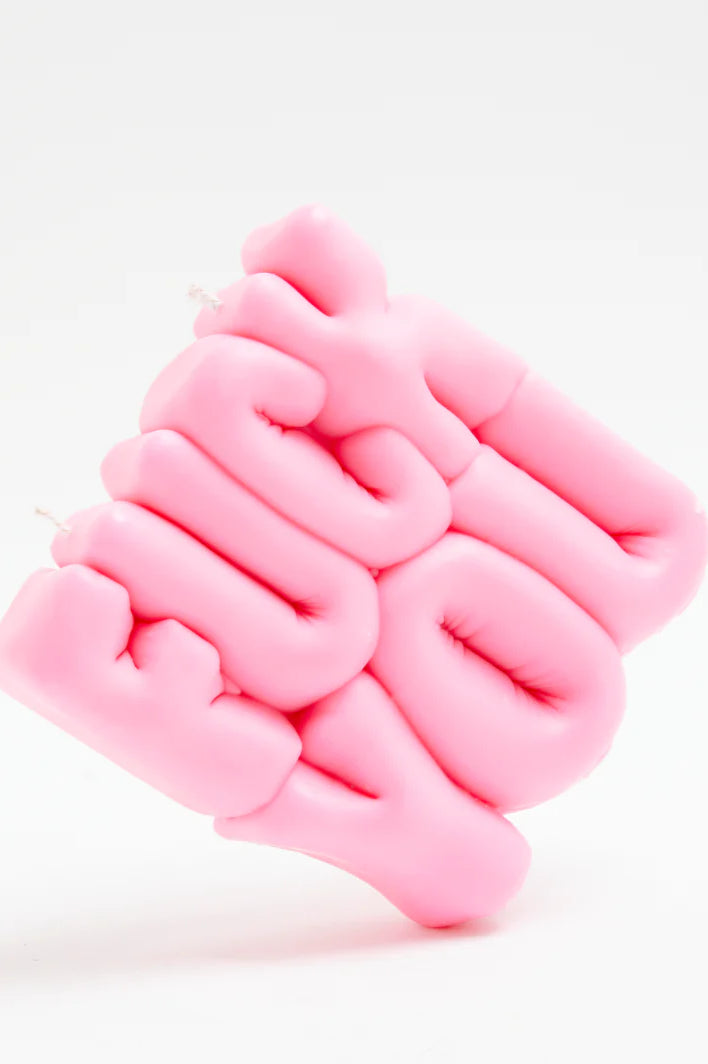 Wavey Casa FUCK You Pink Puffer Candle Candles by Wavey Casa as seen on celebrities