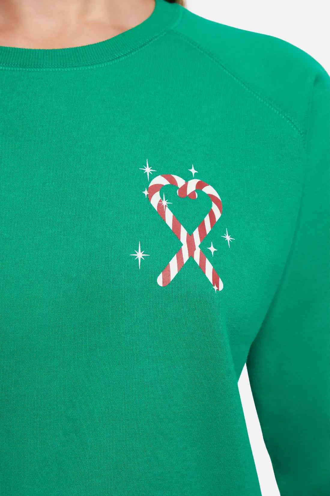 Wildfox Christmas Tinis & Tinsel Keely Raglan Sweatshirt