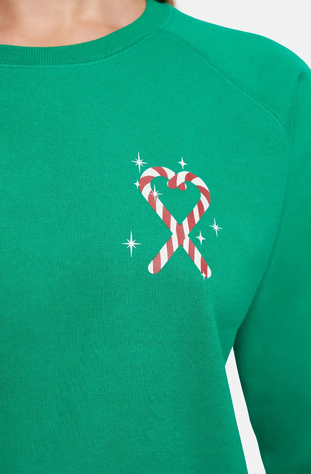 Wildfox Christmas Tinis & Tinsel Keely Raglan Sweatshirt