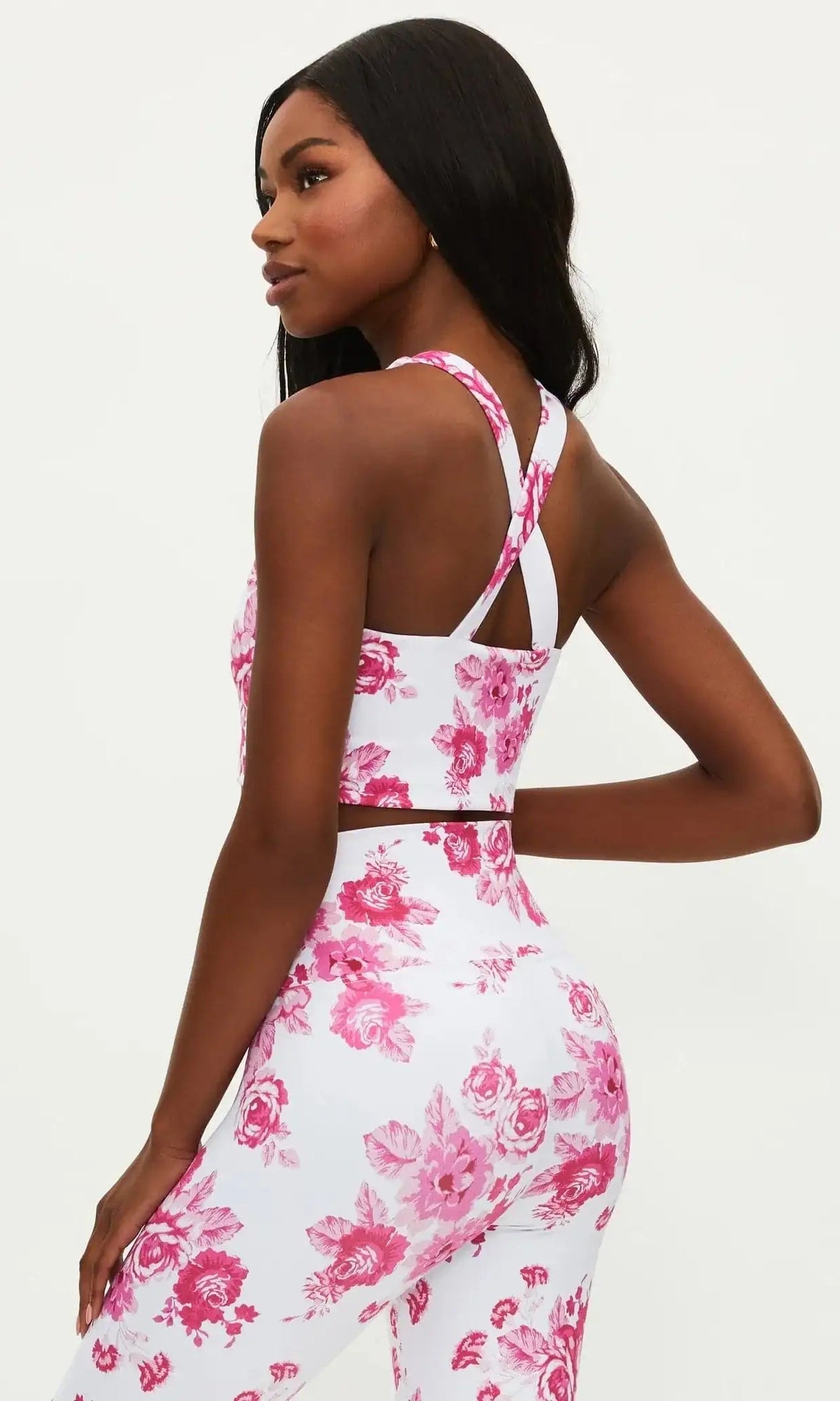 Shop Beach Riot Beach Riot Katya Gym Desert Garden Crop Top as seen on Chloe Sims Crop Top for women – premium loungewear and festival fashion at Spoiled Brat