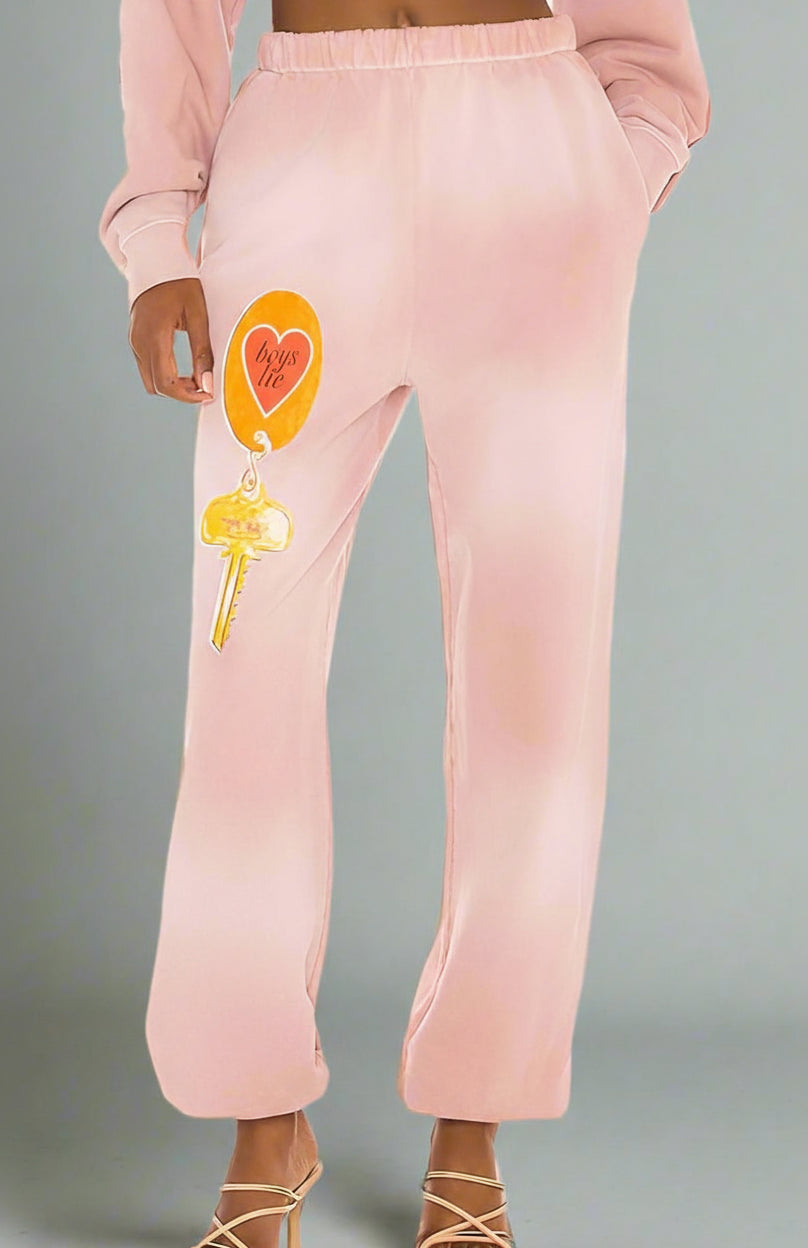 Shop Boys Lie Boys Lie Key To My Heart Sweatpants Sweatpants for women – premium loungewear and festival fashion at Spoiled Brat