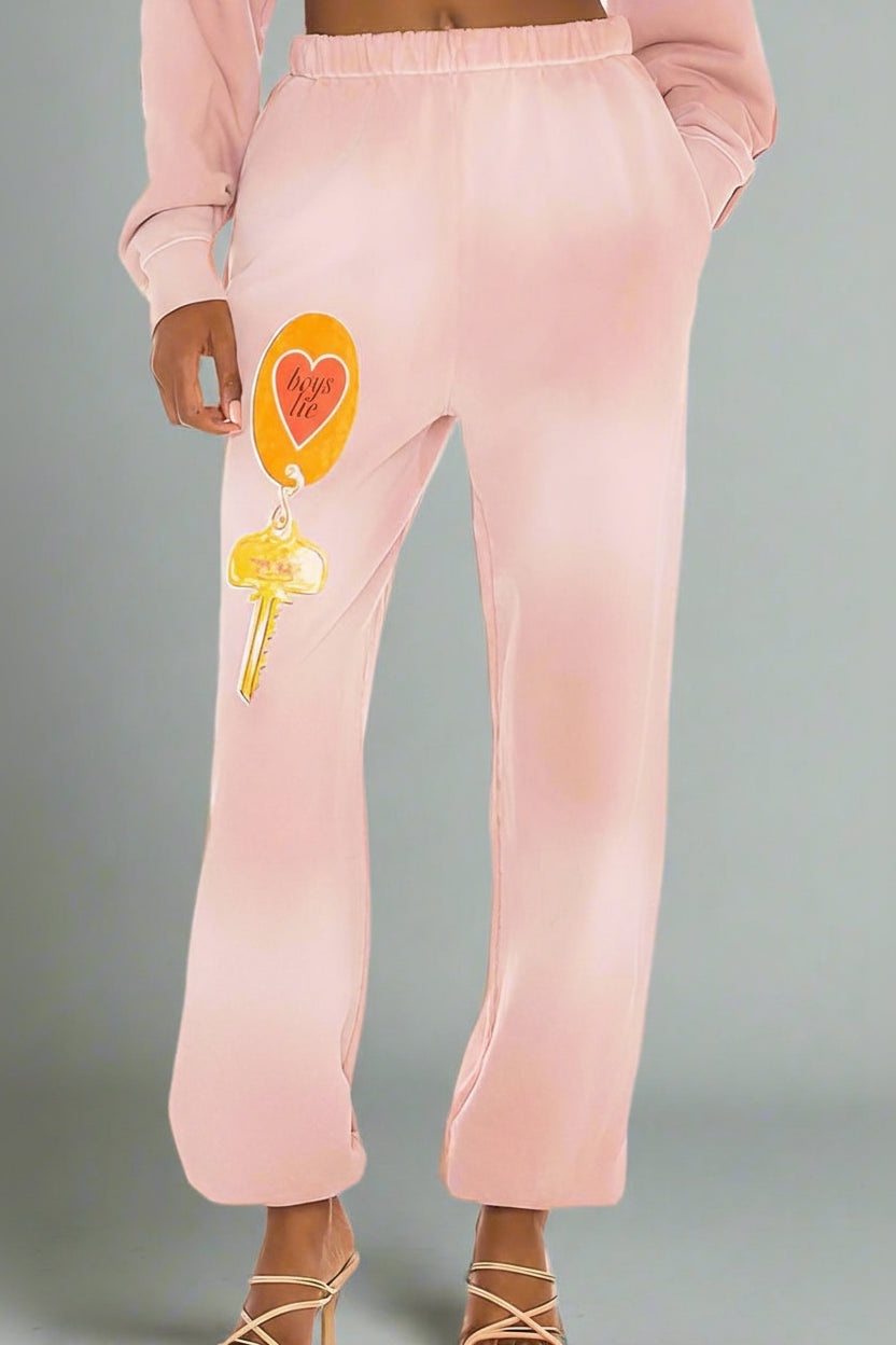 Shop Boys Lie Boys Lie Key To My Heart Sweatpants Sweatpants for women – premium loungewear and festival fashion at Spoiled Brat