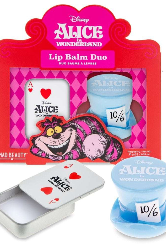 Disney Alice in Wonderland Lip Balm Duo Lip Balm by Mad Beauty as seen on celebrities