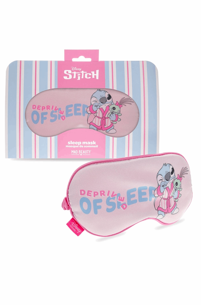 Sleep mask with cartoon character packaging on a white background