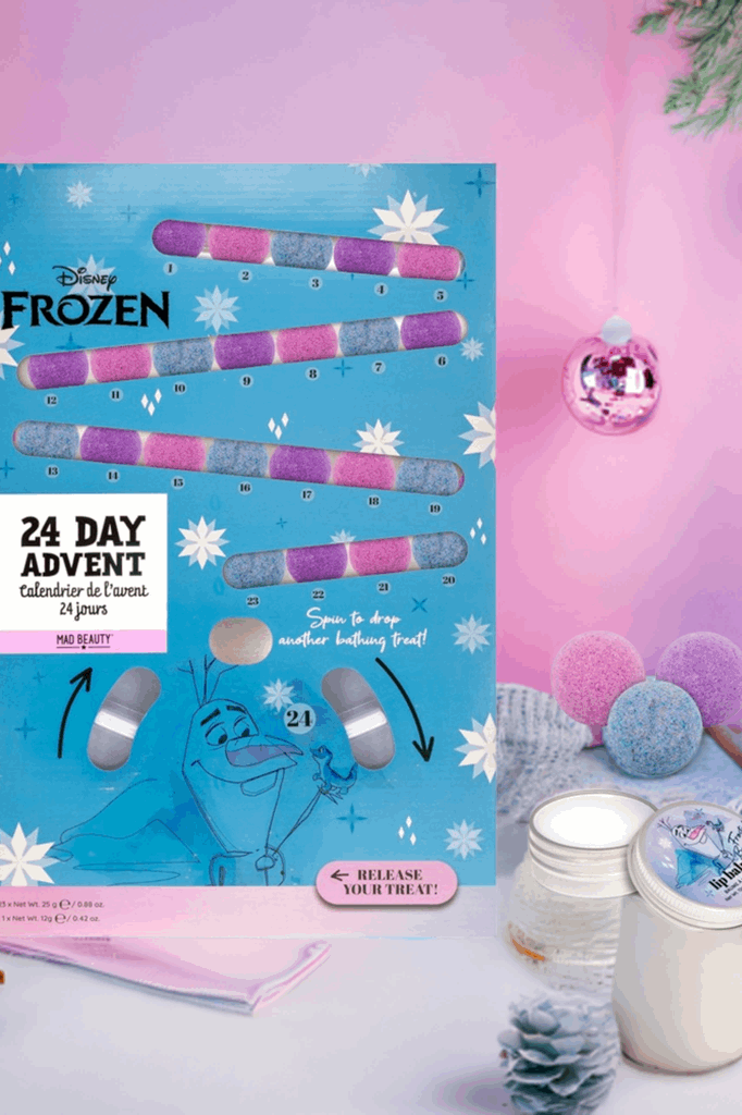 Disney Frozen Bath Fizzer Advent Calendar Advent Calendar by Mad Beauty as seen on celebrities