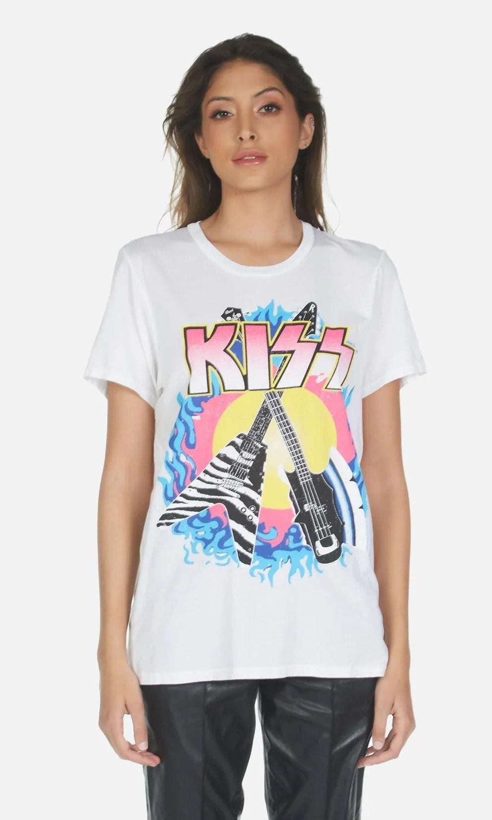 Shop Lauren Moshi Lauren Moshi Wolf KISS Animalize T-Shirt T-Shirt for women – premium loungewear and festival fashion at Spoiled Brat