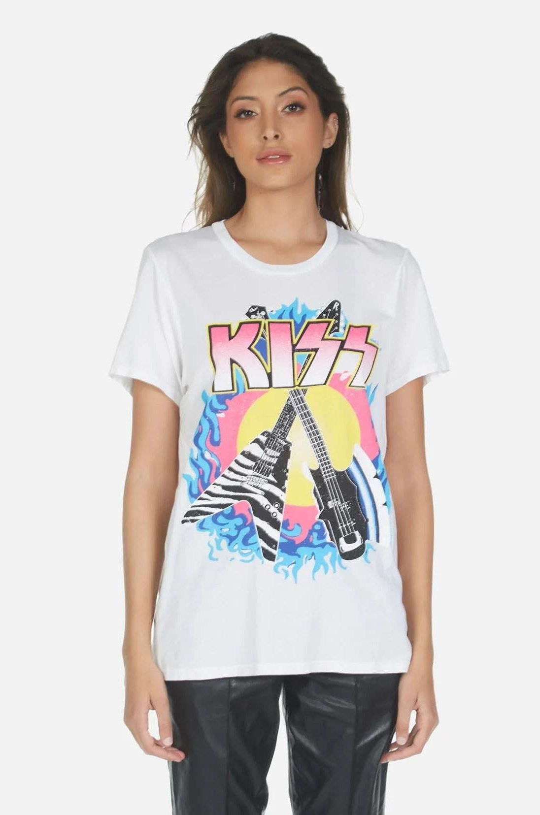 Shop Lauren Moshi Lauren Moshi Wolf KISS Animalize T-Shirt T-Shirt for women – premium loungewear and festival fashion at Spoiled Brat