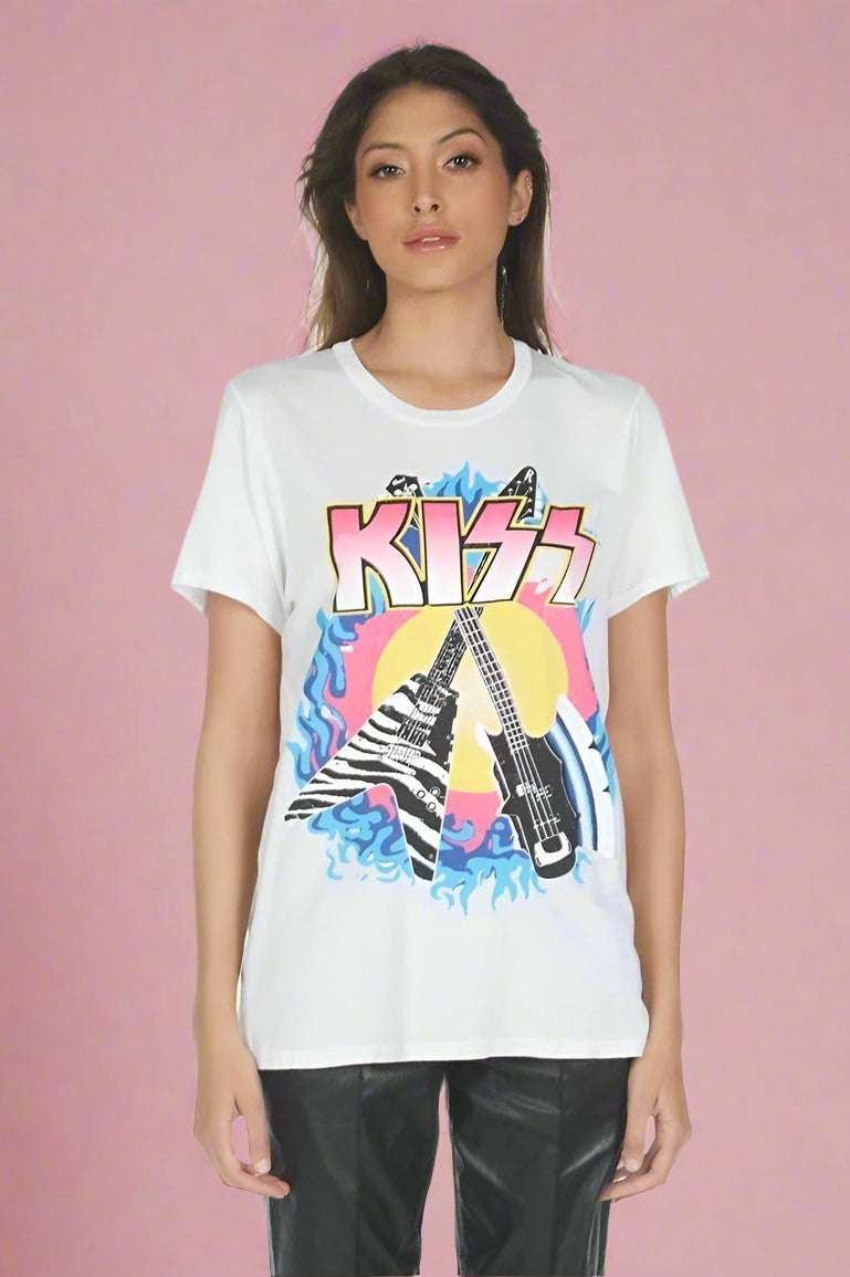 Shop Lauren Moshi Lauren Moshi Wolf KISS Animalize T-Shirt T-Shirt for women – premium loungewear and festival fashion at Spoiled Brat