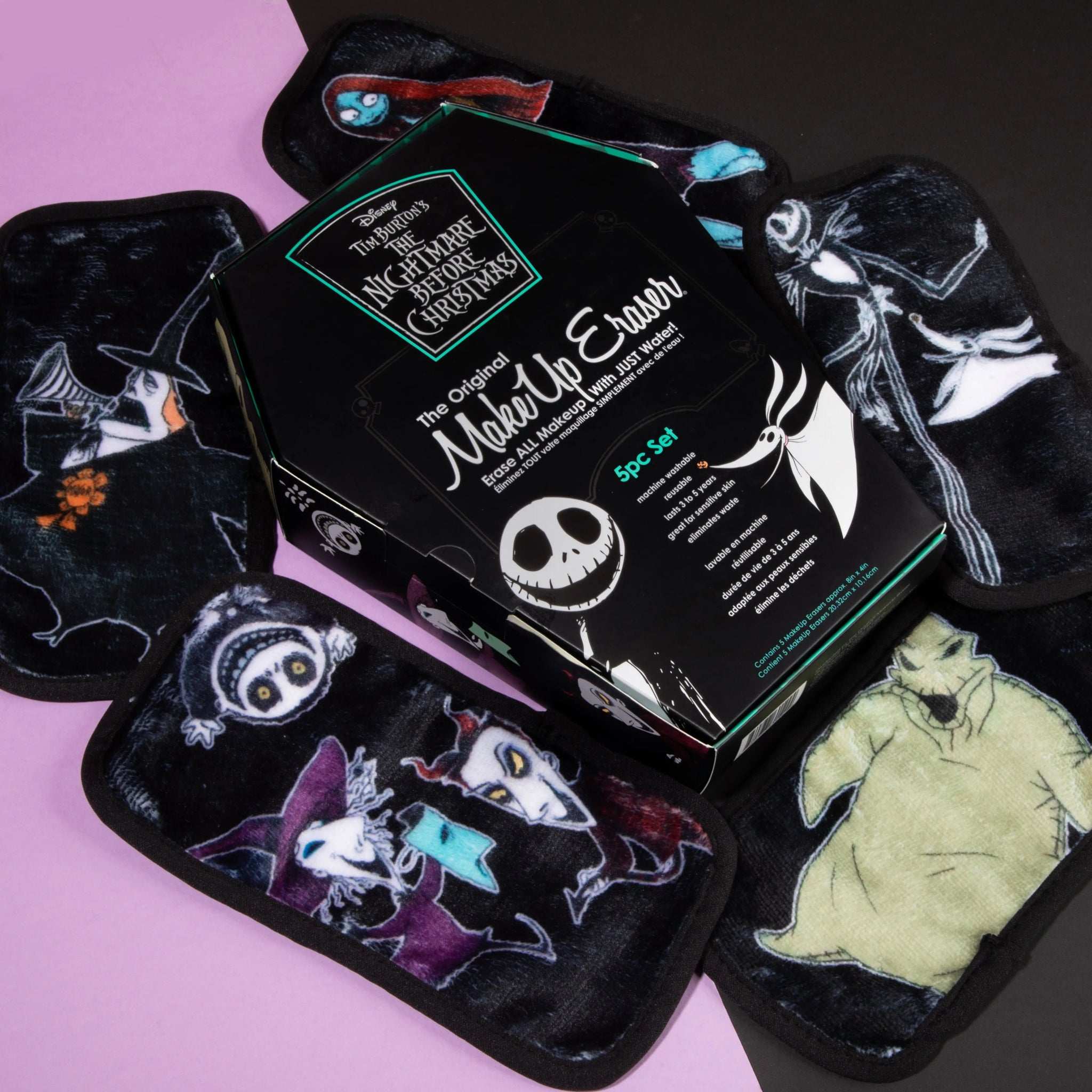 Shop Makeup Eraser Makeup Eraser Disney Nightmare Before Christmas 5pc Mini Set Beauty Product for women – premium loungewear and festival fashion at Spoiled Brat