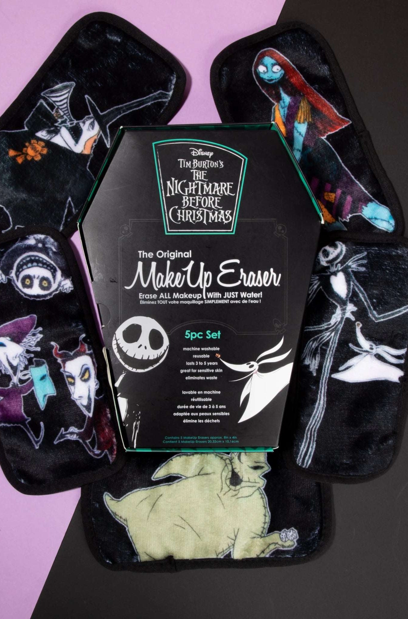 Shop Makeup Eraser Makeup Eraser Disney Nightmare Before Christmas 5pc Mini Set Beauty Product for women – premium loungewear and festival fashion at Spoiled Brat