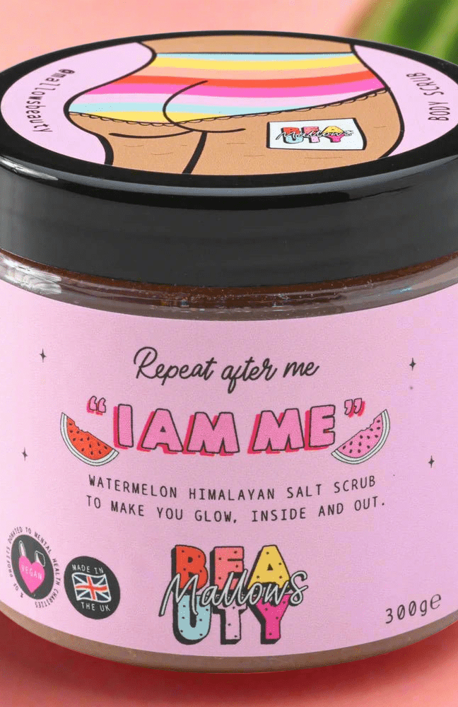 Shop Mallows Beauty Mallows Beauty Watermelon Pink Himalayan Body Scrub Beauty Kit for women – premium loungewear and festival fashion at Spoiled Brat