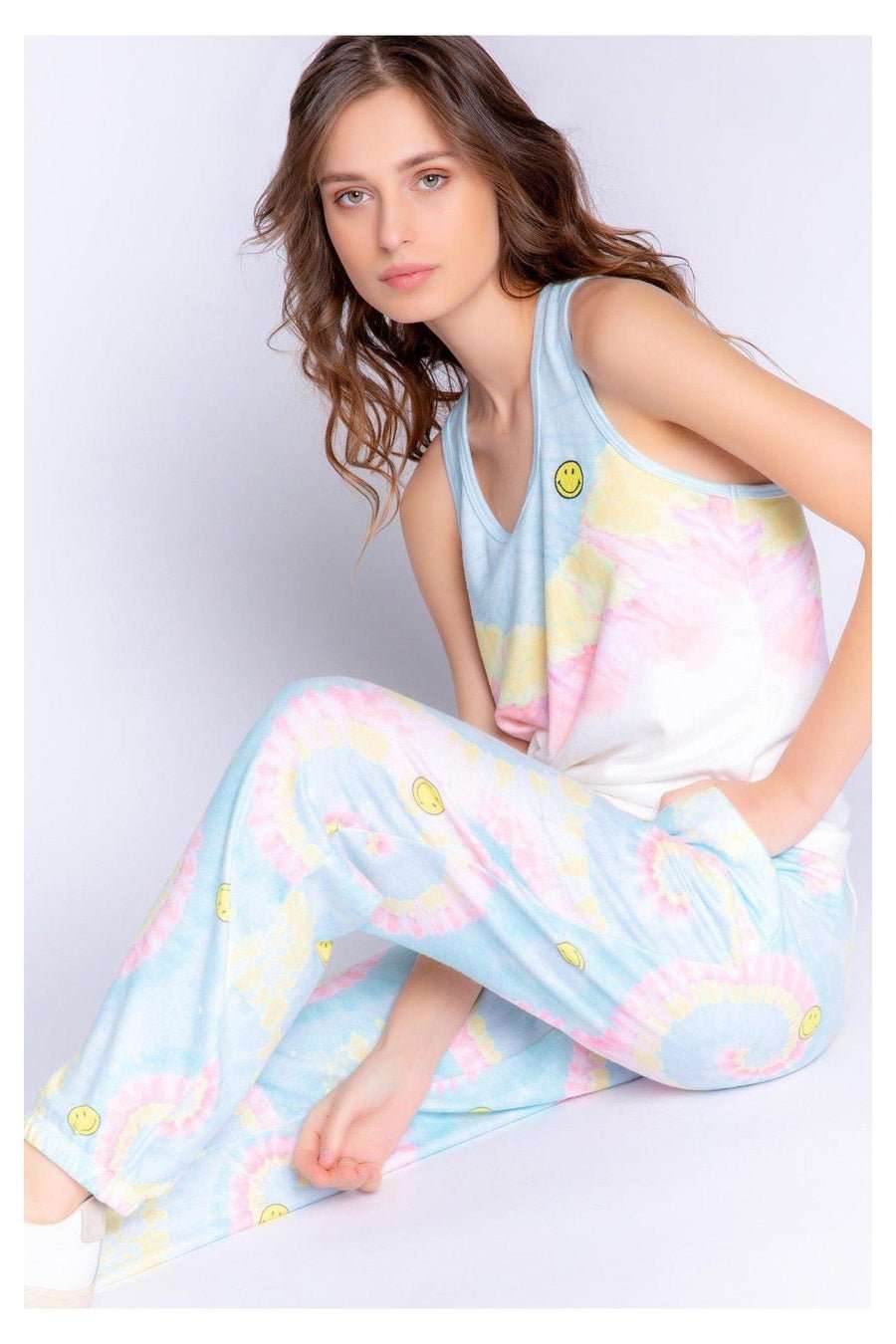 Shop PJ Salvage PJ Salvage Smiley Band PJ Pants Pyjamas for women – premium loungewear and festival fashion at Spoiled Brat
