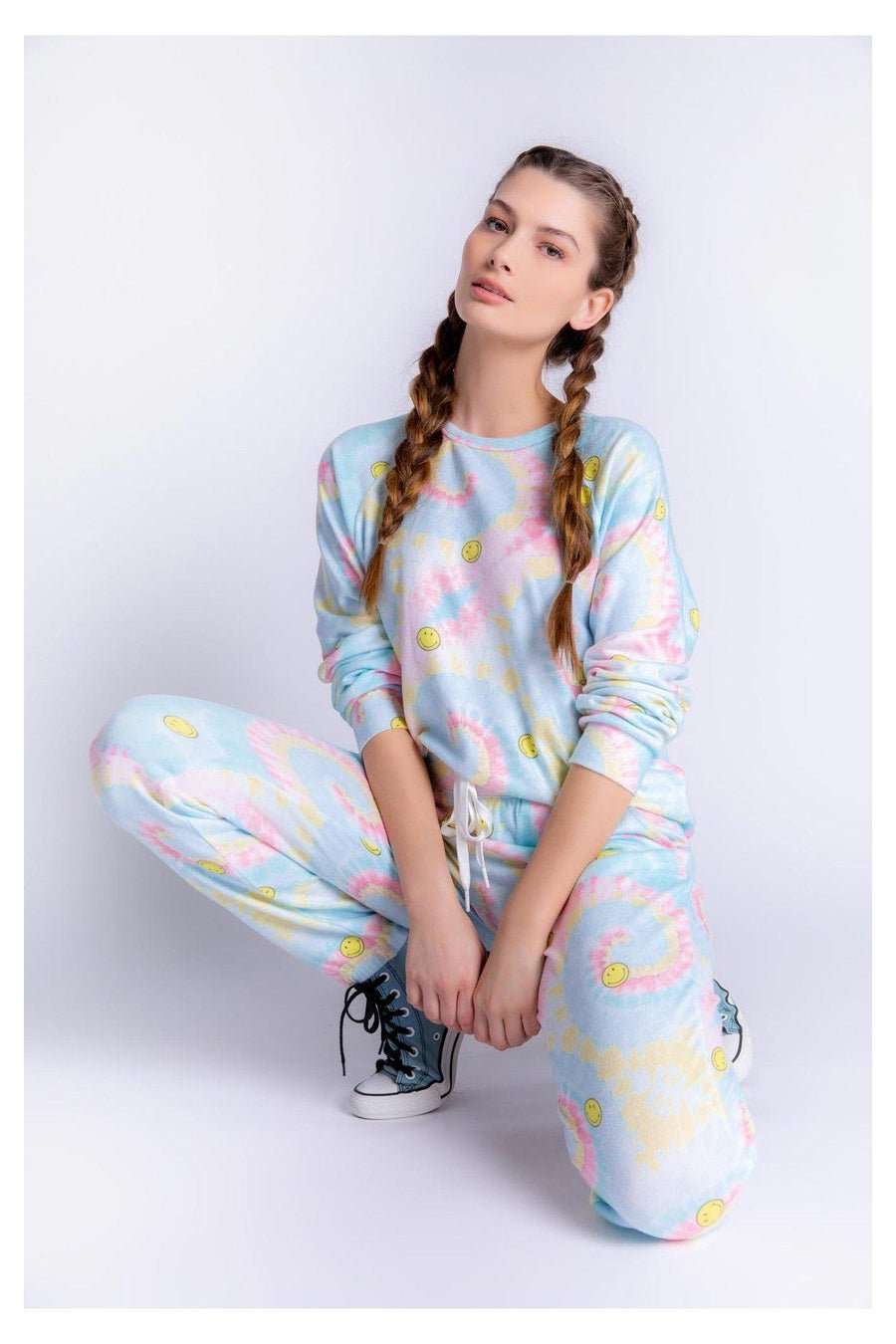Shop PJ Salvage PJ Salvage Smiley Band PJ Pants Pyjamas for women – premium loungewear and festival fashion at Spoiled Brat