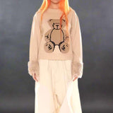 Basic Pleasure Mode Big Ted Fluffy Trim Jumper Jumper by Basic Pleasure Mode as seen on celebrities