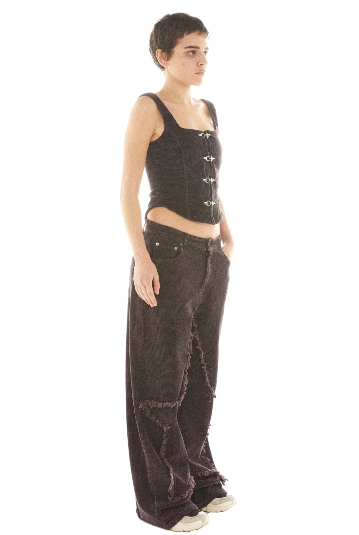 Shop Basic Pleasure Mode Basic Pleasure Mode Hot Chocolate Corset Top Corset for women – premium loungewear and festival fashion at Spoiled Brat