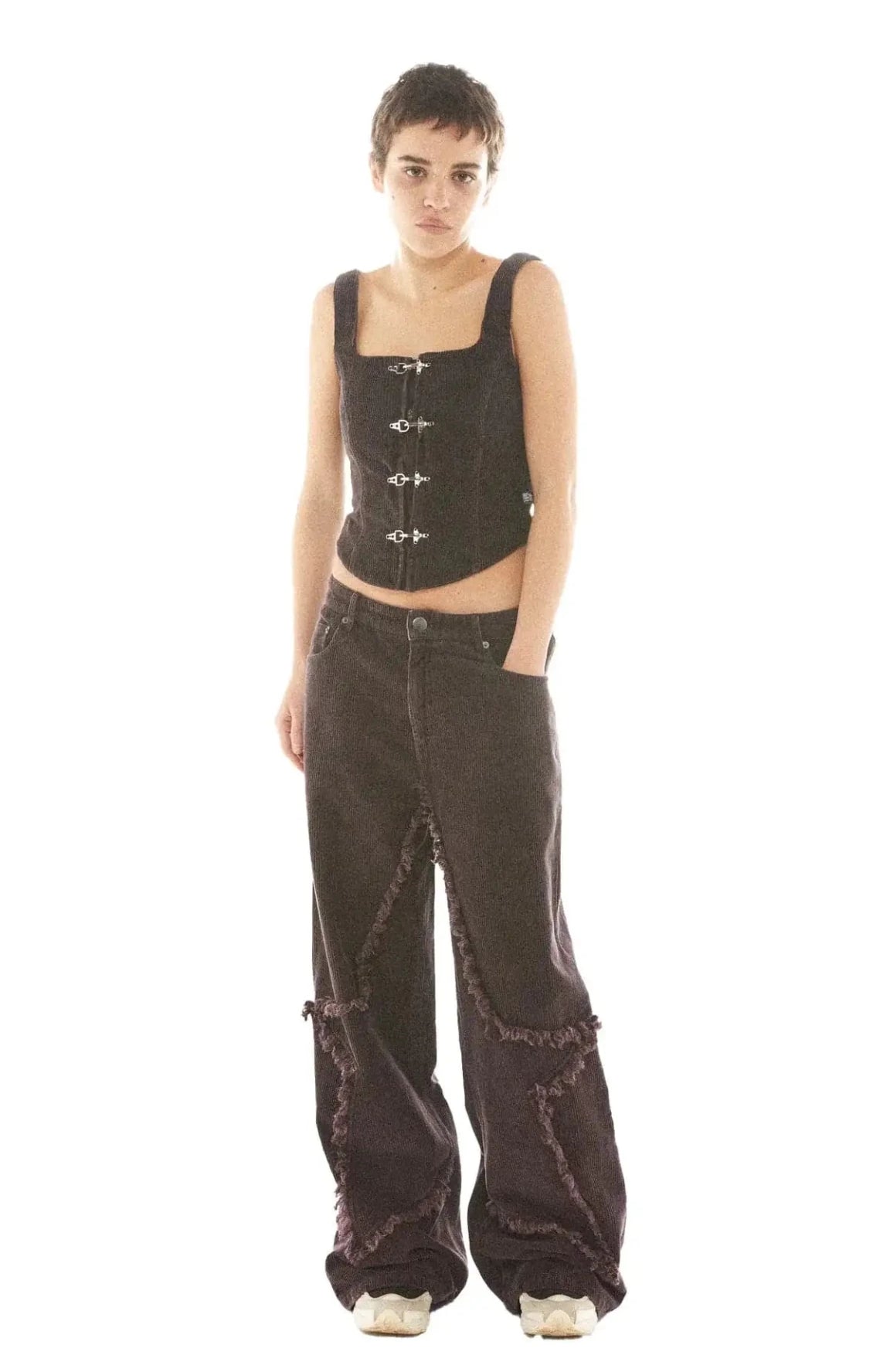 Shop Basic Pleasure Mode Basic Pleasure Mode Hot Chocolate Corset Top Corset for women – premium loungewear and festival fashion at Spoiled Brat