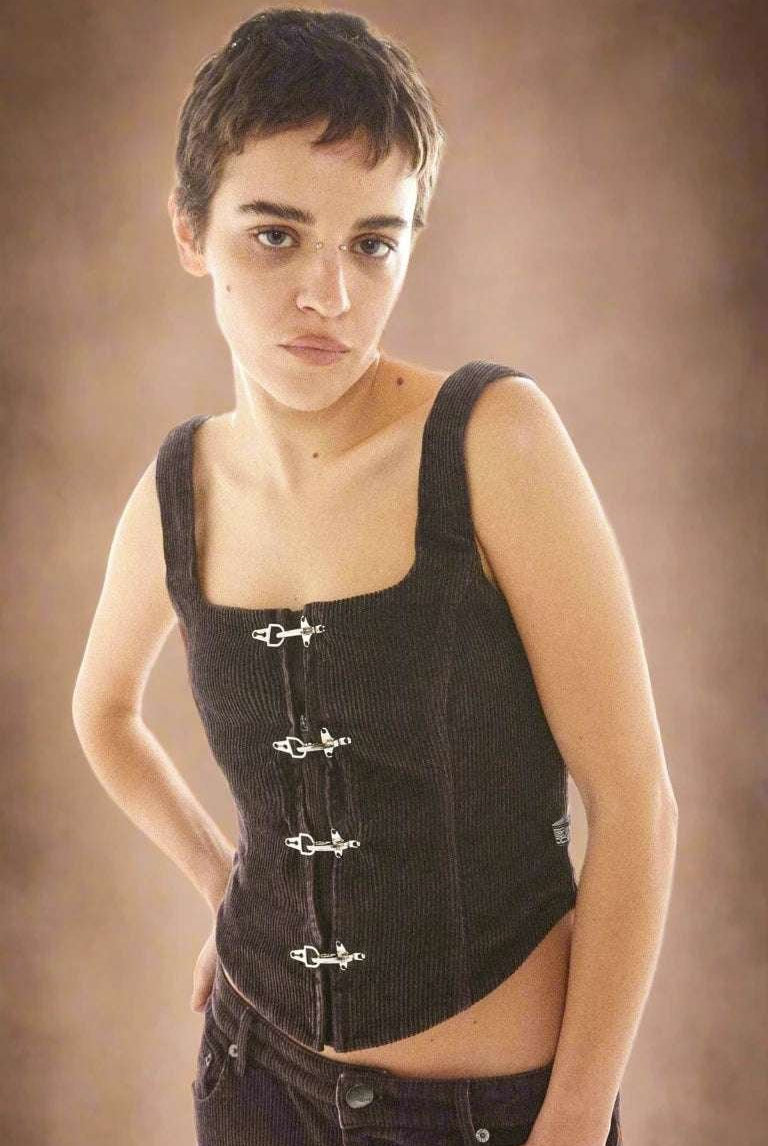 Shop Basic Pleasure Mode Basic Pleasure Mode Hot Chocolate Corset Top Corset for women – premium loungewear and festival fashion at Spoiled Brat