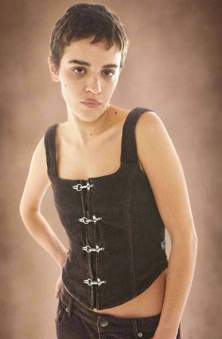 Shop Basic Pleasure Mode Basic Pleasure Mode Hot Chocolate Corset Top Corset for women – premium loungewear and festival fashion at Spoiled Brat