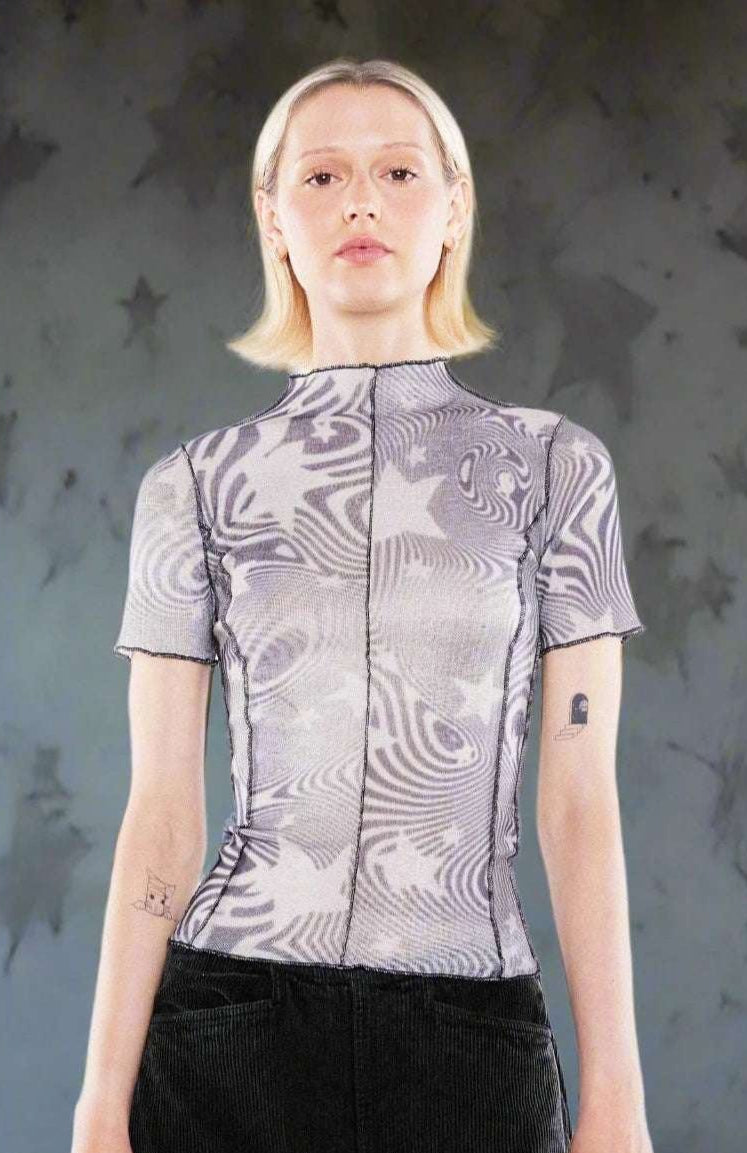 Shop Basic Pleasure Mode Basic Pleasure Mode Supernova Star Tee Tank Top for women – premium loungewear and festival fashion at Spoiled Brat