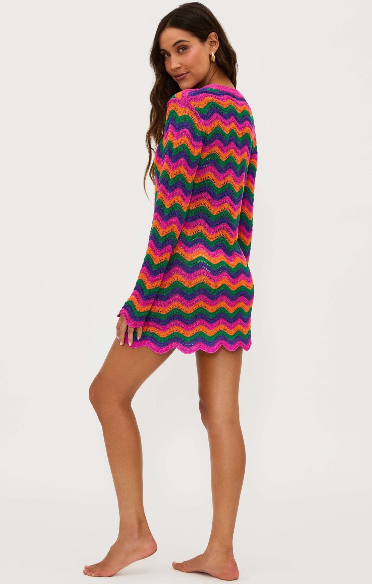 Shop Beach Riot Beach Libbi Crochet Mini Dress Dress for women – premium loungewear and festival fashion at Spoiled Brat