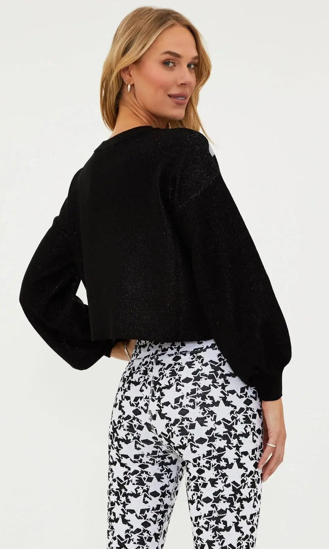 Shop Beach Riot Beach Riot Ava Silver Star Sweater as seen on Malin Andersson Sweater for women – premium loungewear and festival fashion at Spoiled Brat